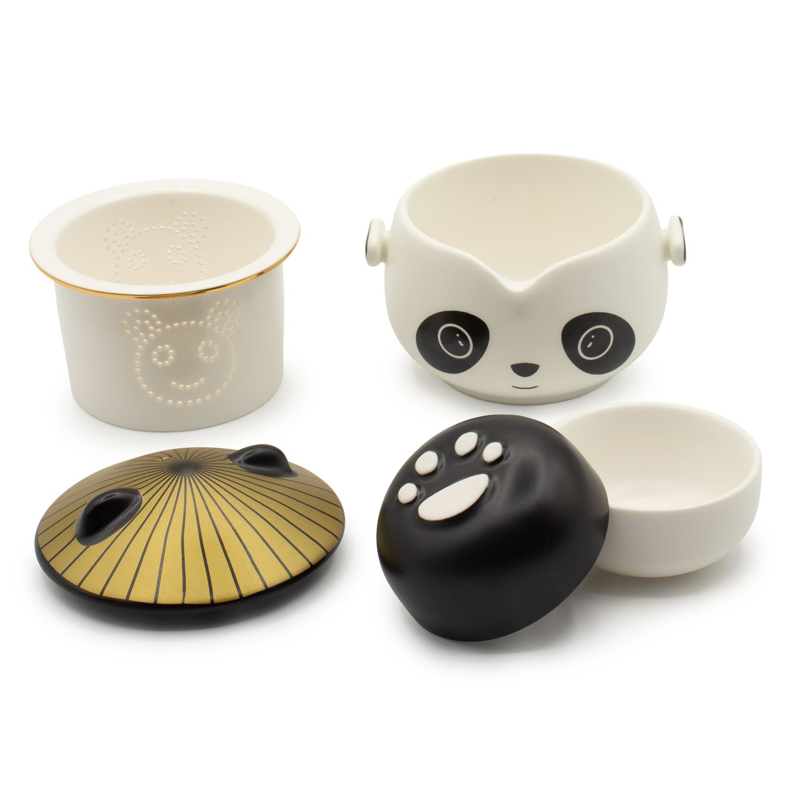 Set de tetera-Panda - Dos tazas & Estuche de viaje - Imagen 7