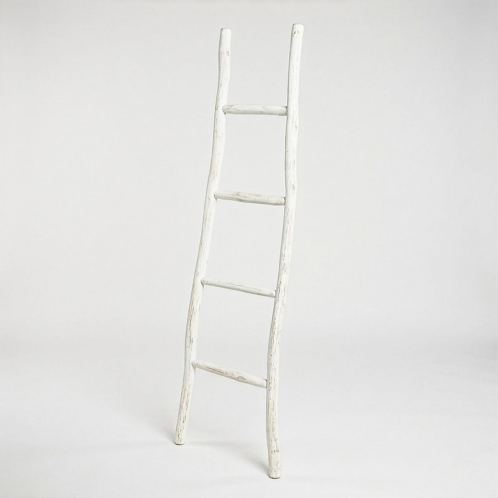 Gran escalera de madera Kemu - 1.5 m - acabado blanqueado - estilo japonés