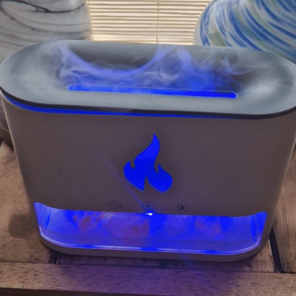 Difusor de Aroma Blaze - Cámara de Sal del Himalaya - USB-C - Efecto Llama (Sal incluida) - Imagen 4