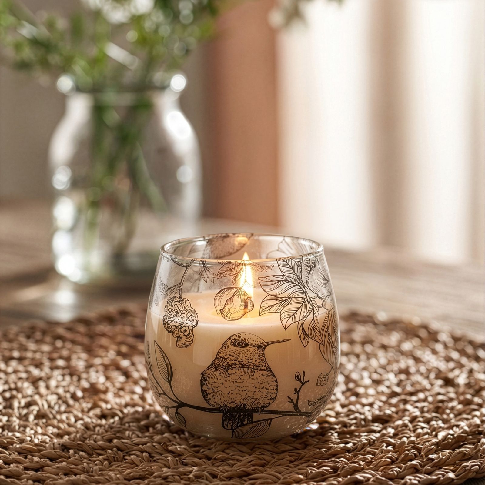 Velas en tarros de vidrio pequeños - Dibujadas por Llama - Imagen 2