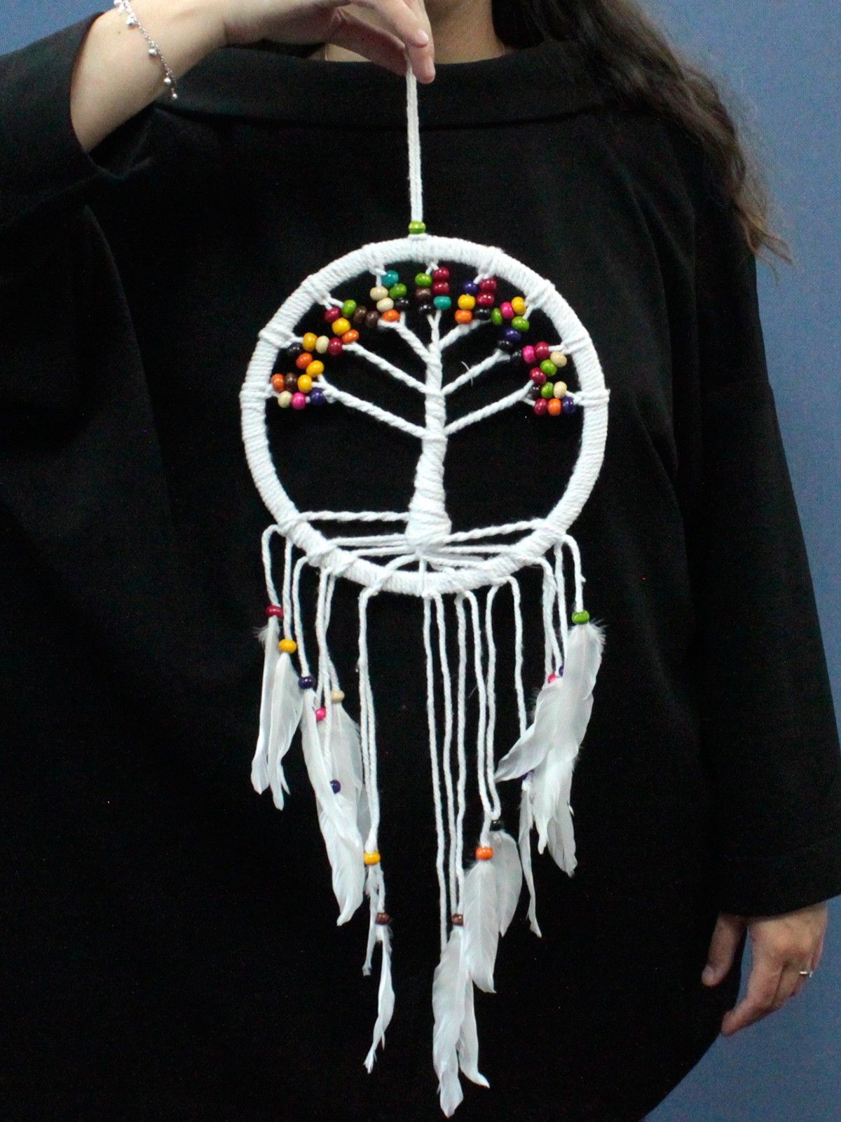 Árbol de la vida Atrapasueños - Algodón 22cm (surtido) - Imagen 2