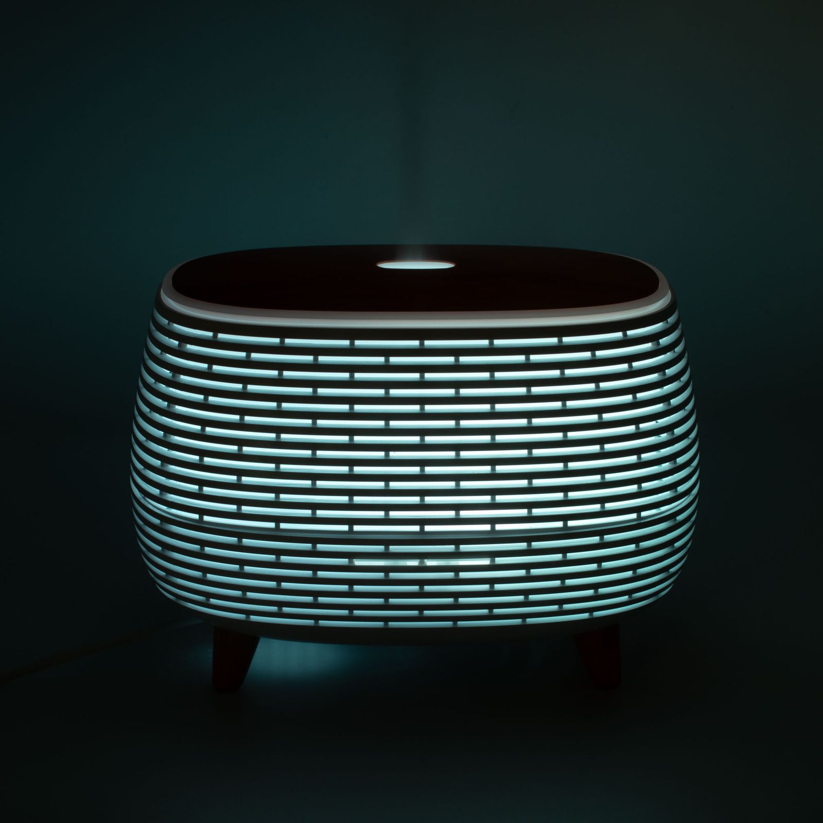 Aromaterapia Futurista con estrías - USB - Cambio de color - Control remoto - Imagen 13