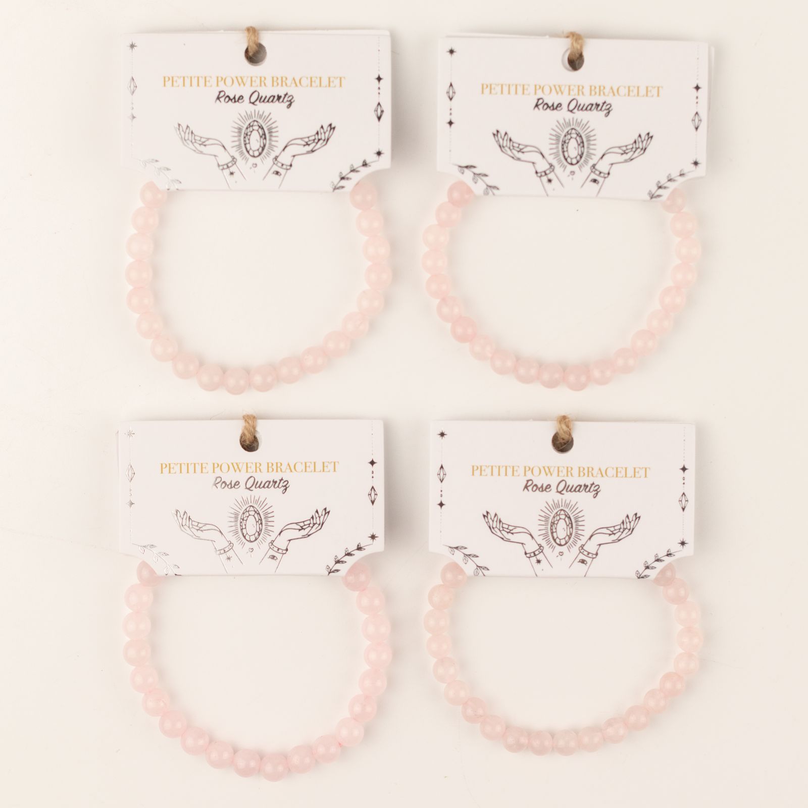 Pulsera de Poder Pequeña (17 cm x 6 mm) - Cuarzo Rosa - Imagen 5