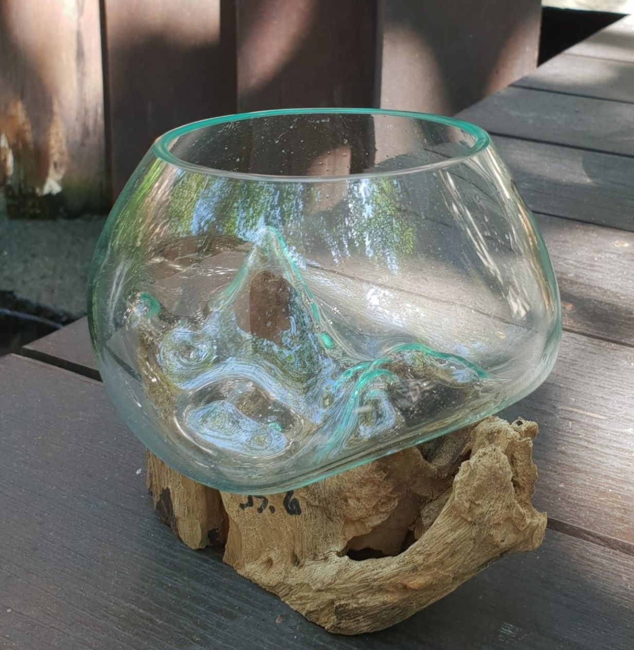 Vidrio Fundido Sobre Madera - Tazón pequeño - Imagen 7