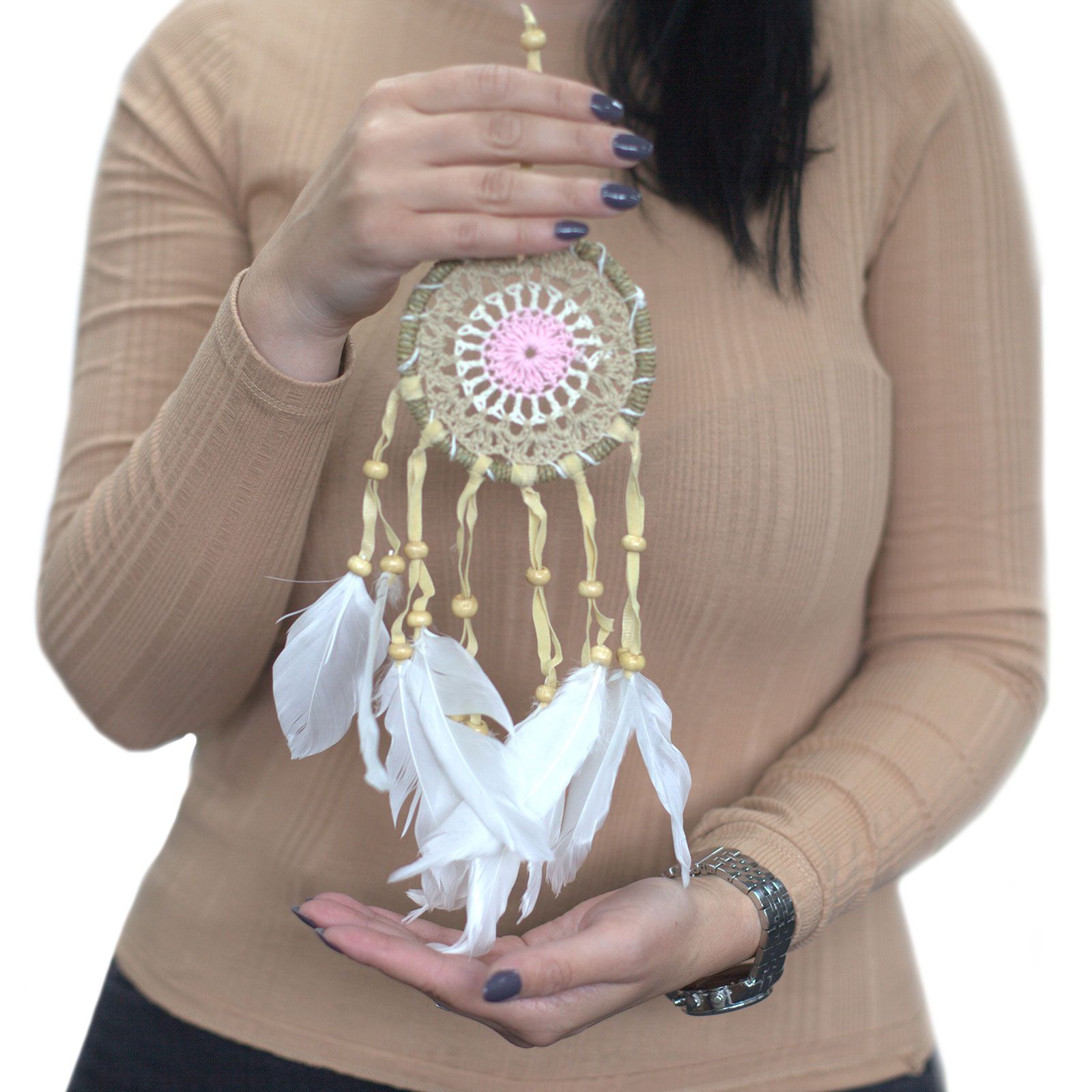 Atrapasueños-Macramé Azul 9cm (Colores Surtidos) - Imagen 3