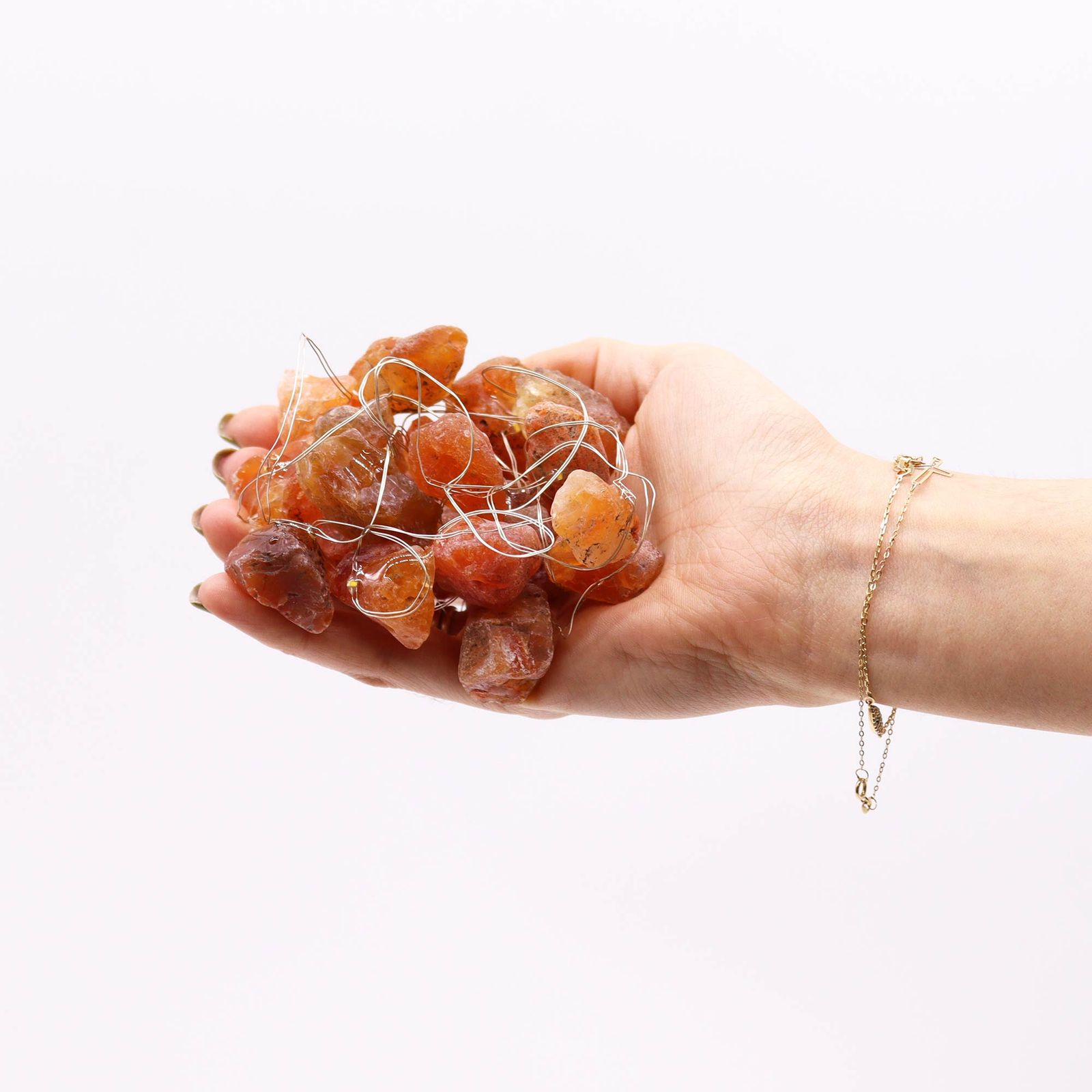 Luces de Encanto de Piedra Preciosa - Jade Naranja - Imagen 4