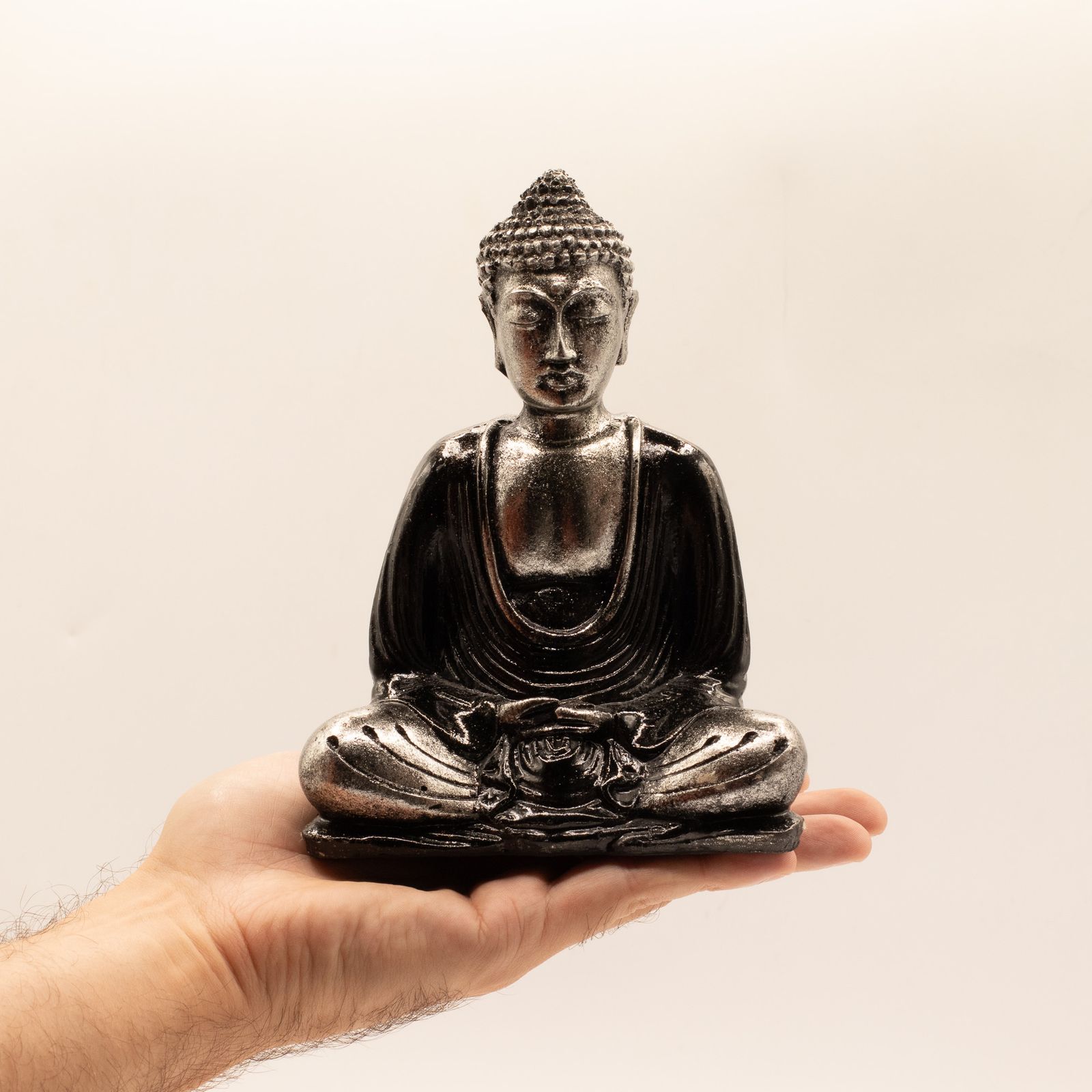Buddha Gris y Negro - Med - Imagen 5