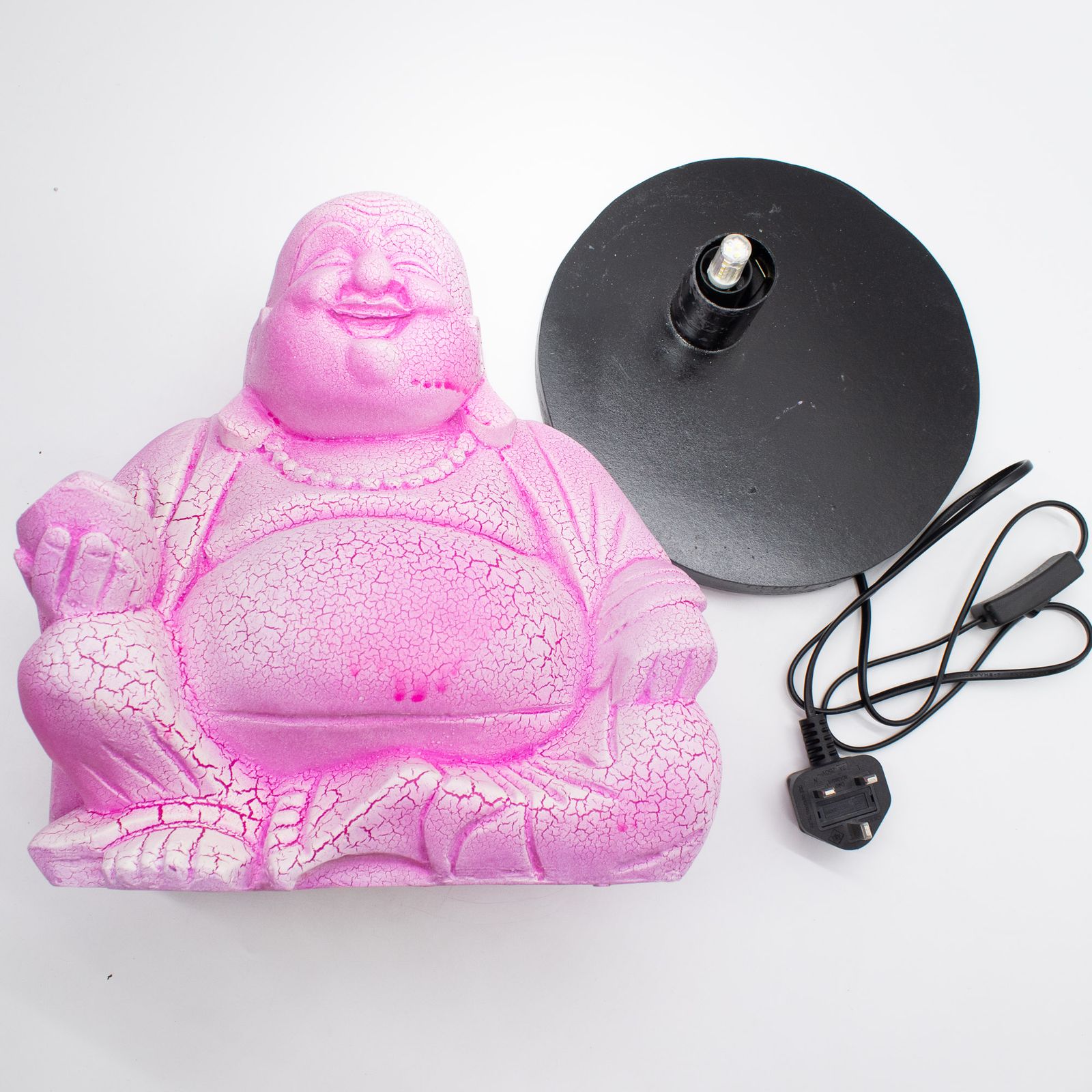 Lámpara del Buda sonriente Fruta del dragón - Base redonda - Imagen 6