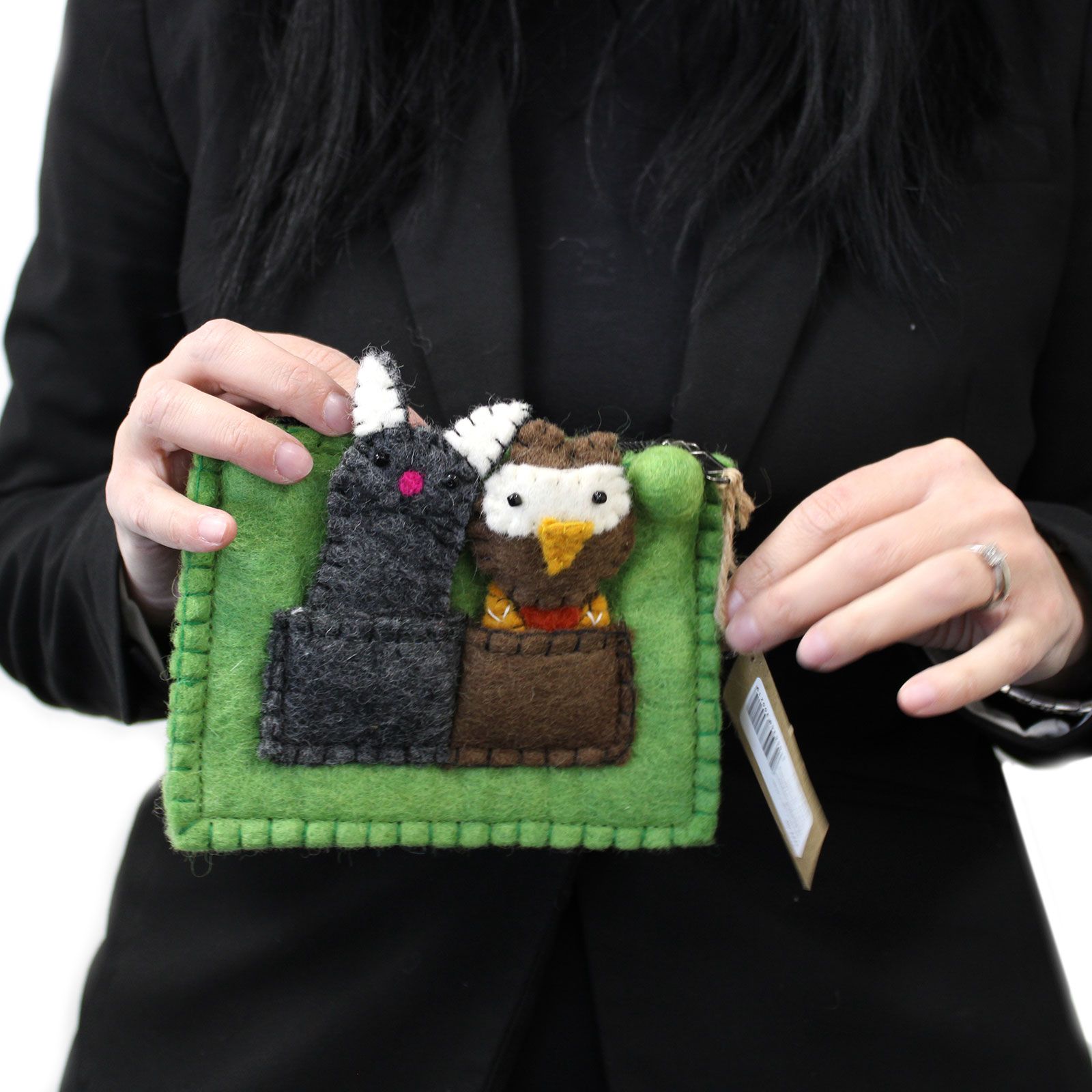 Bolsa con Marionetas de Dedo - Búho y Gatito - Imagen 4