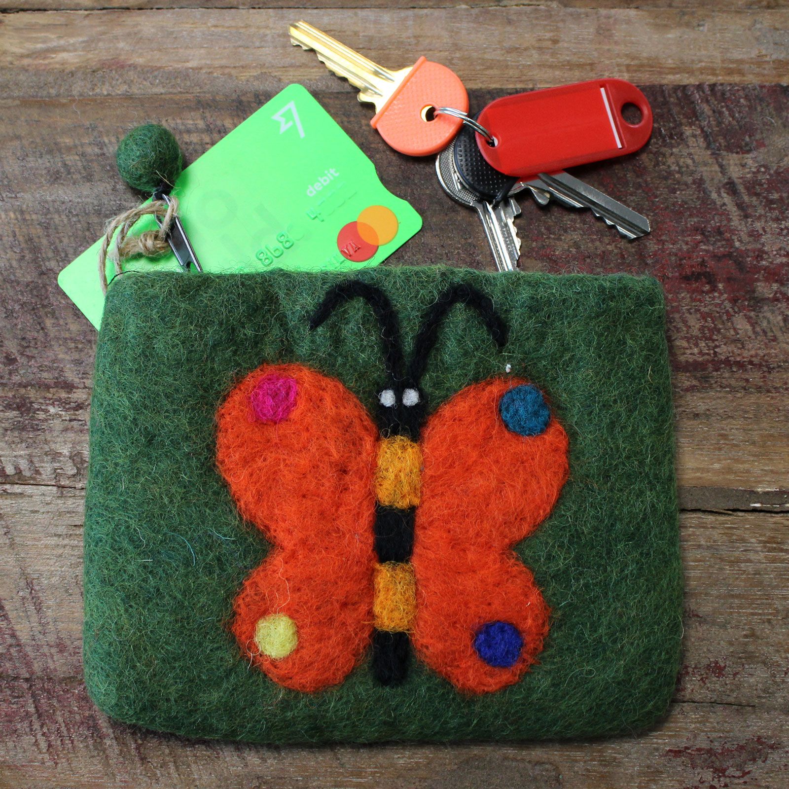 Estuche de Fieltro Natural (surt) - Mariposa Grande - Imagen 5