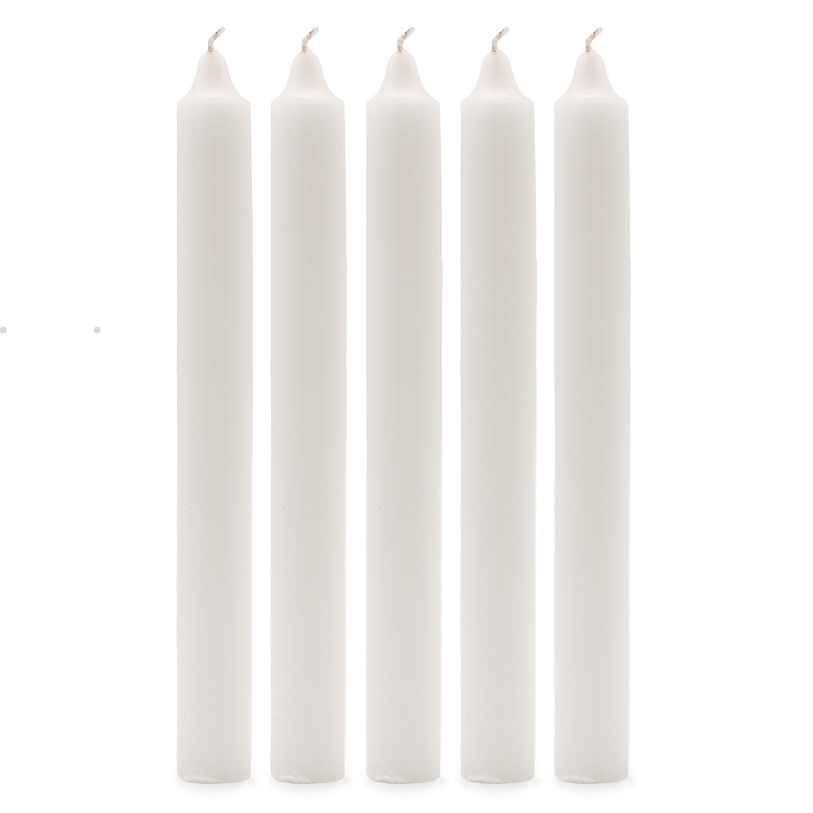 Velas a Granel de Color Sólido - Blanco Rústico - Paquete de 10