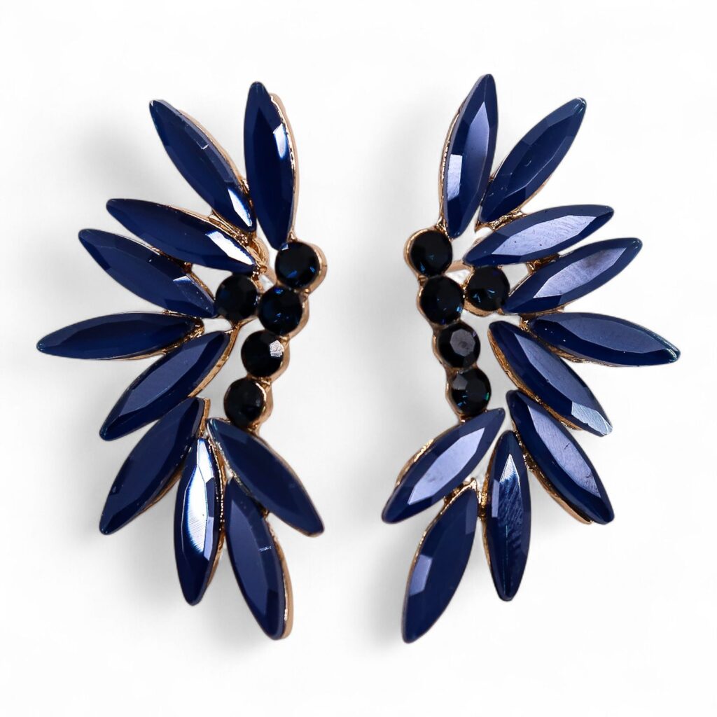 Pendientes de Cristal Vintage - Hadas - Azul