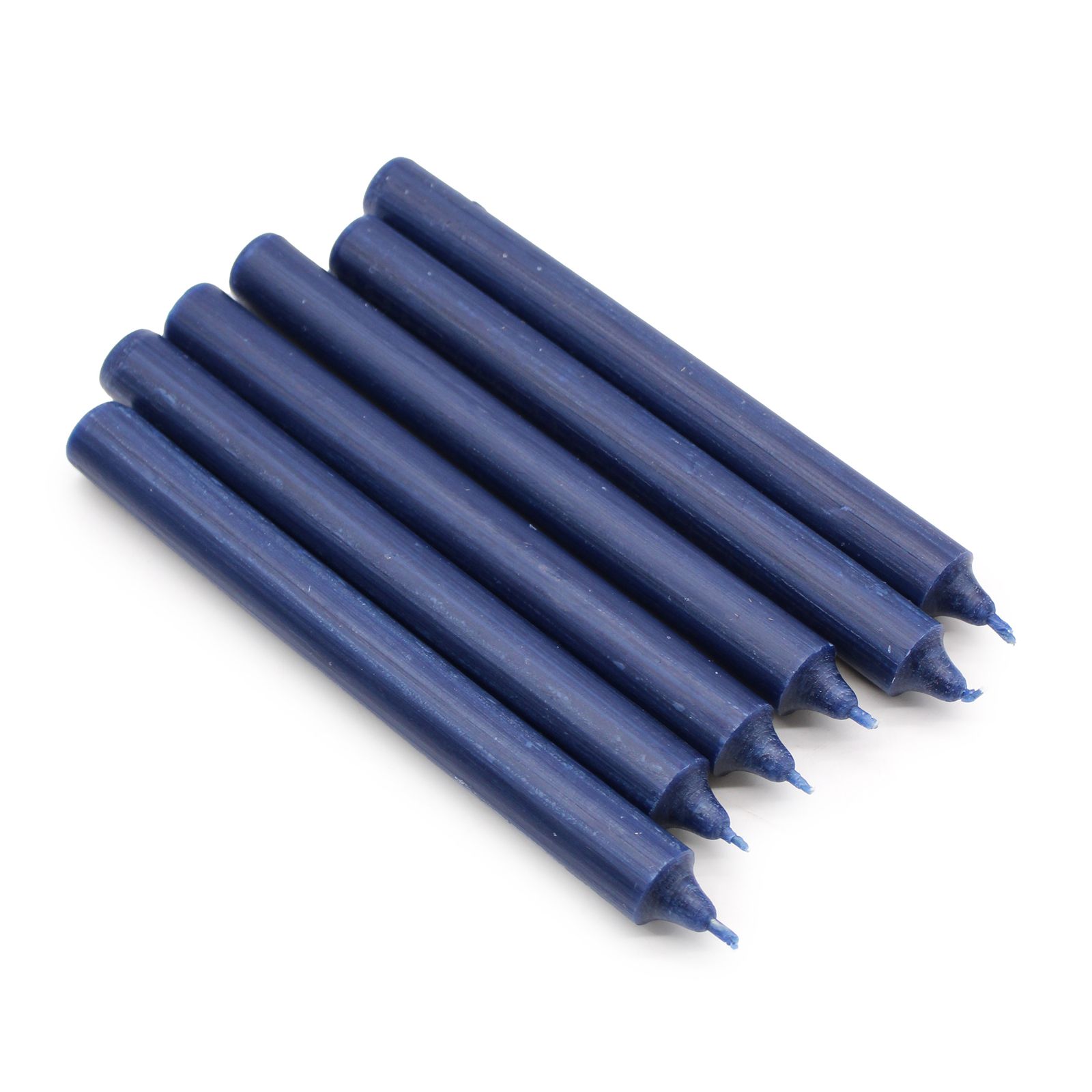 Velas a granel color sólido – azul marino rústico - Paquete de 10 - Imagen 3