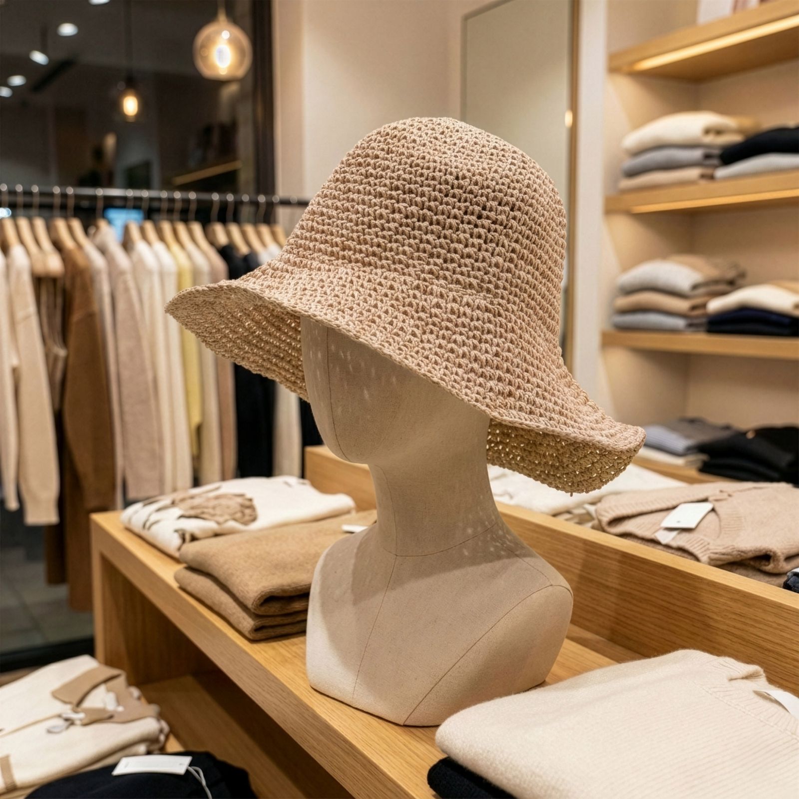 Nomad Sari Sombrero de paja de ala ancha - Rosa Rubor - Imagen 2
