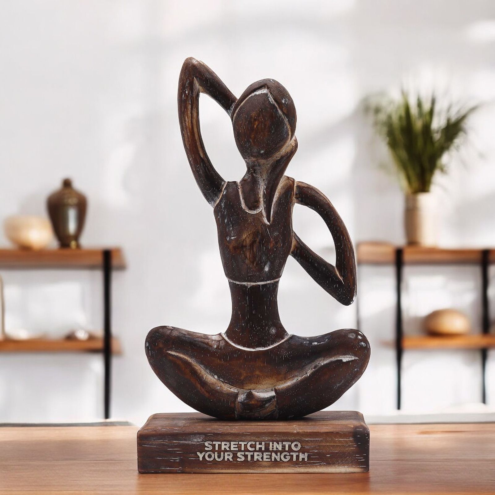 Yoga Mujer de Madera - Antigua - Estira tu Fuerza - Imagen 2