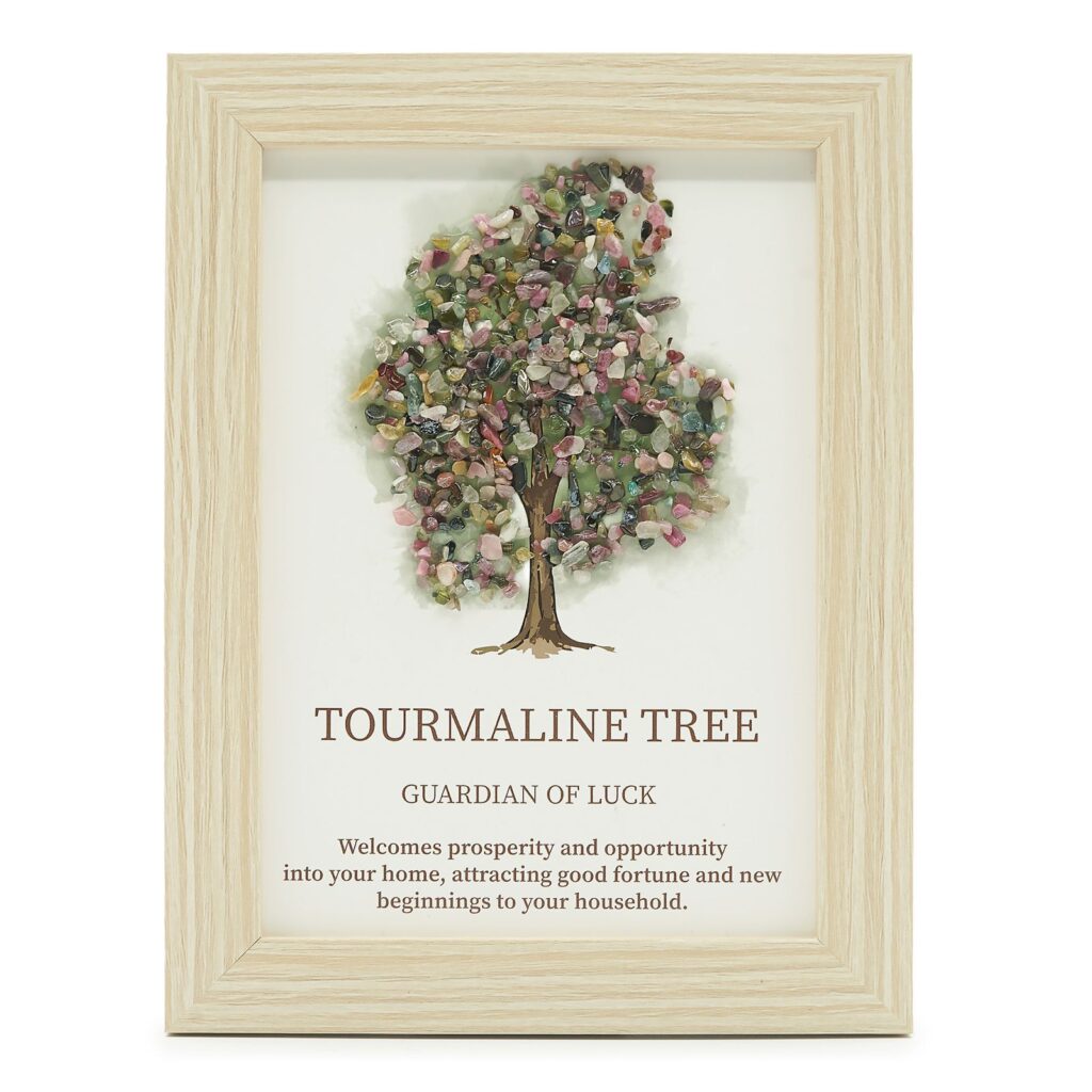 Imagen de piedra preciosa - Árbol de la Vida - Toruraline (20x14.7x1cm)