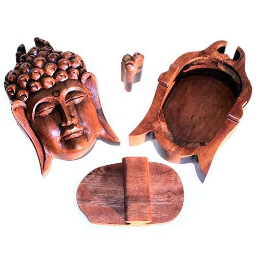 Caja mágica de Bali - Cabeza de buda - Imagen 2