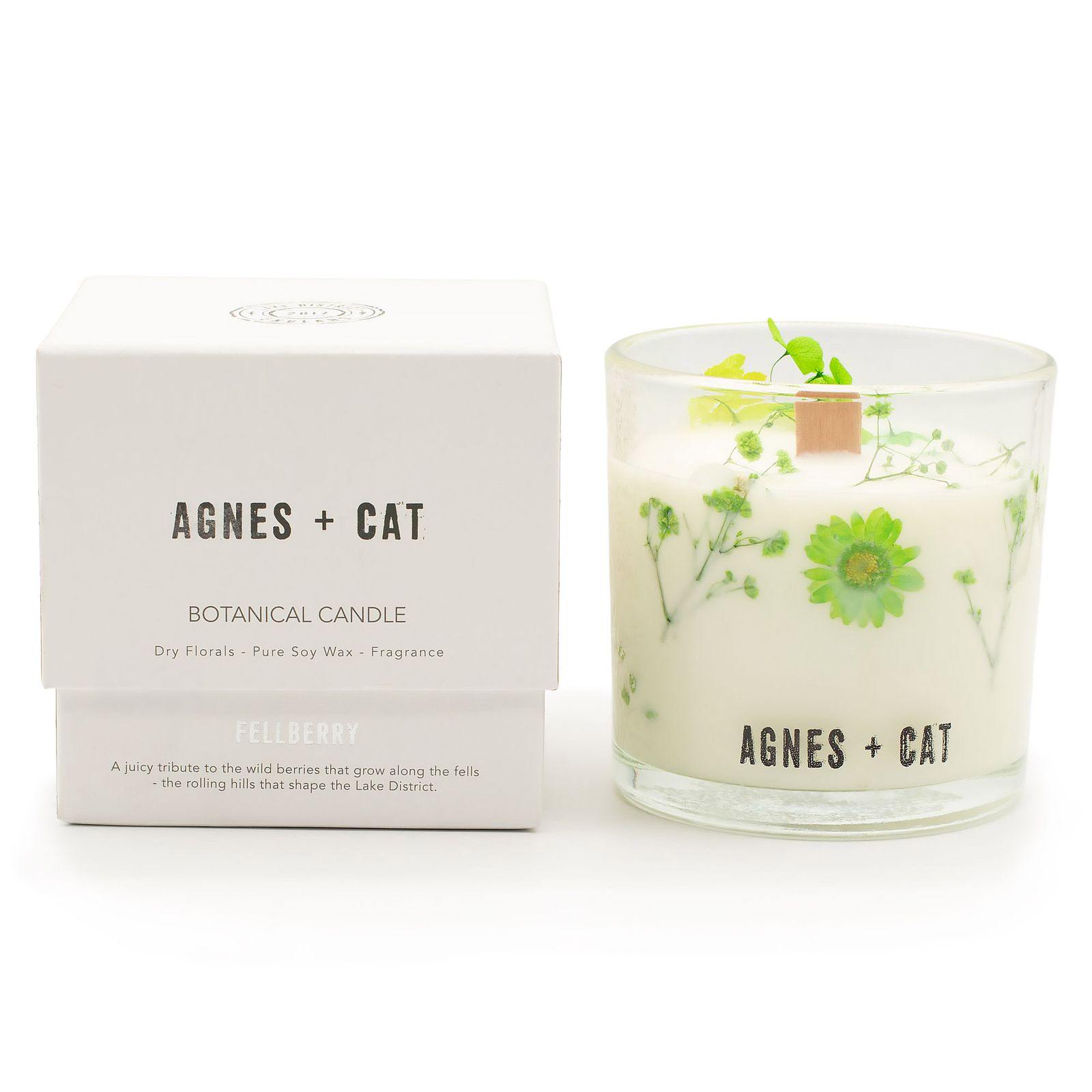 Agnes + Cat Vela de Cera de Soja Botánica - Fellberry