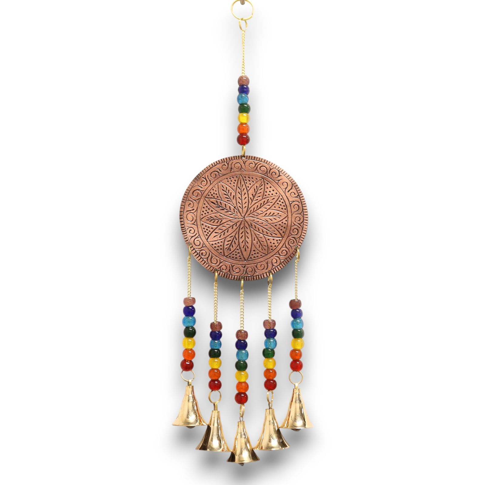 Campanas Indias - Arbol de la Vida Mediano - Chakra 5 Campanas - 10x36cm - Imagen 4
