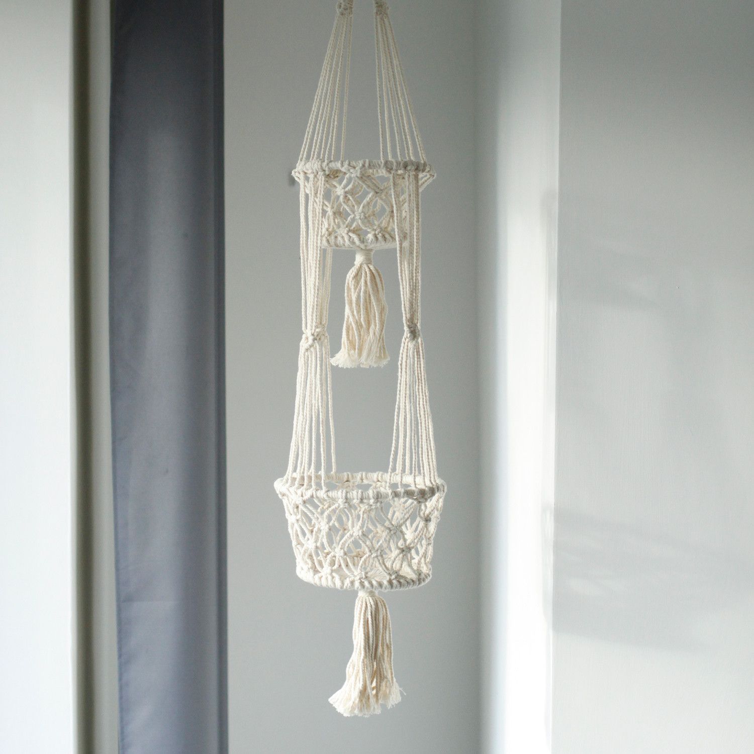 Macetero de Macrame - Doble - Imagen 4
