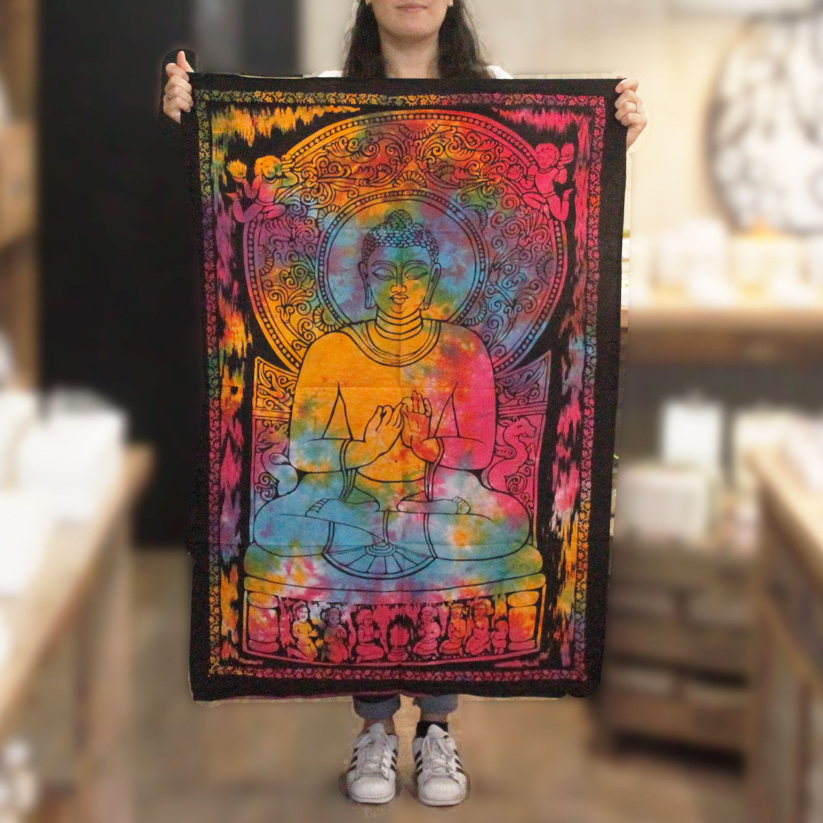 Arte de pared de algodón - Buda tranquilo - Imagen 2