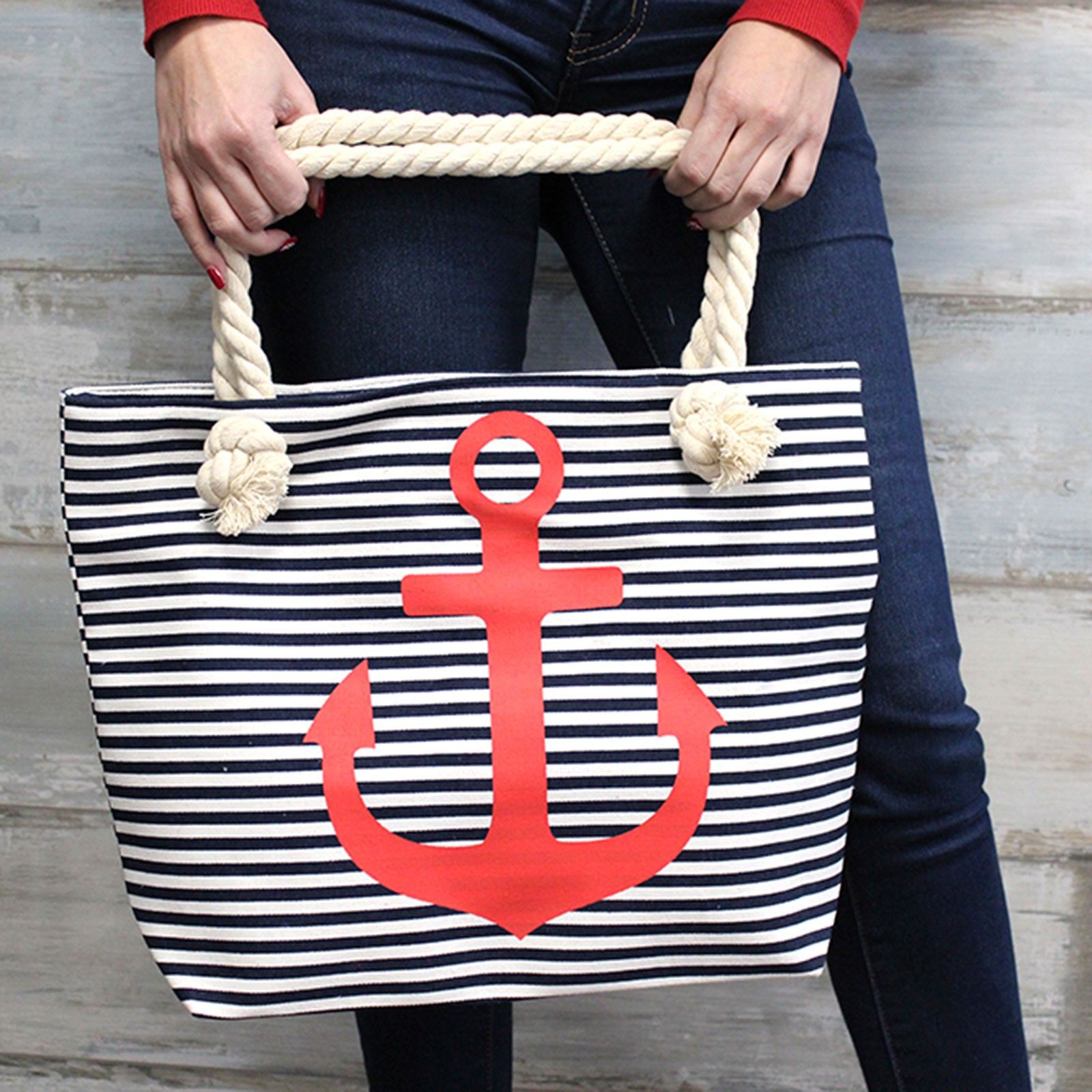 Bolso shopper con asa de cuerda - tropical piñas - Imagen 2