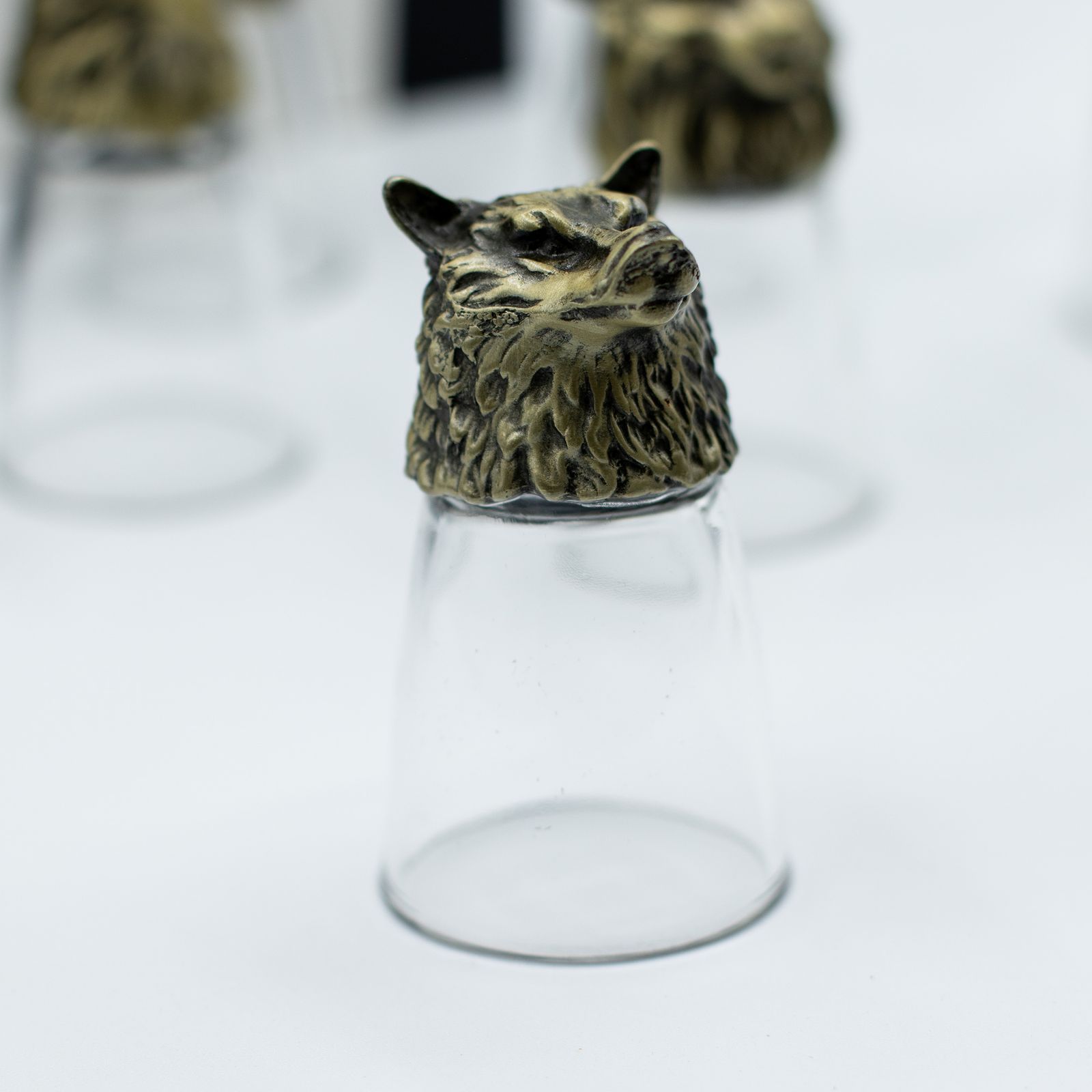 Conjunto de regalo de 12 vasos de chupito Bottom Up (25ml) - Bosque y Criaturas Místicas - Bronce Antiguo - Imagen 19