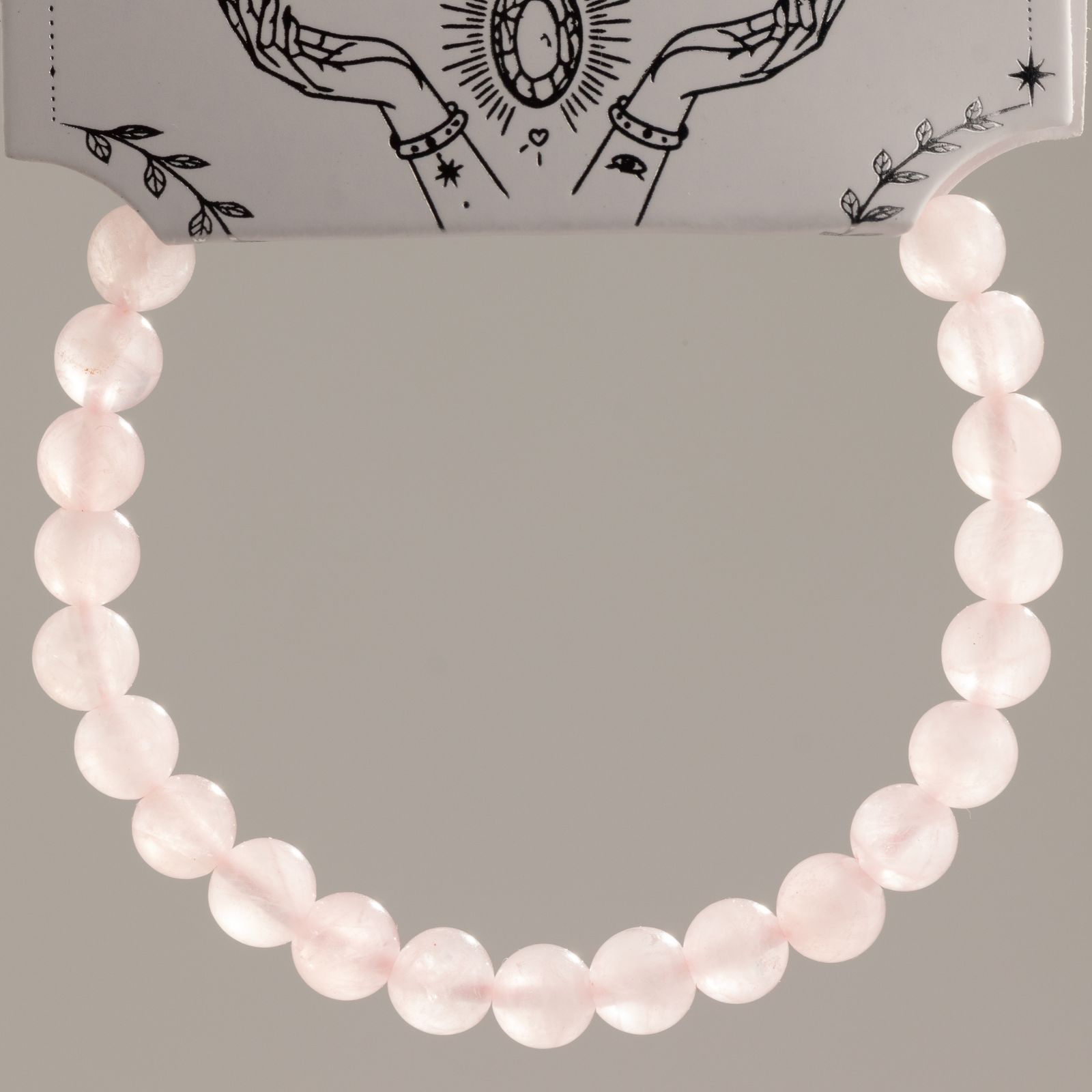 Pulsera de Poder Pequeña (17 cm x 6 mm) - Cuarzo Rosa - Imagen 4