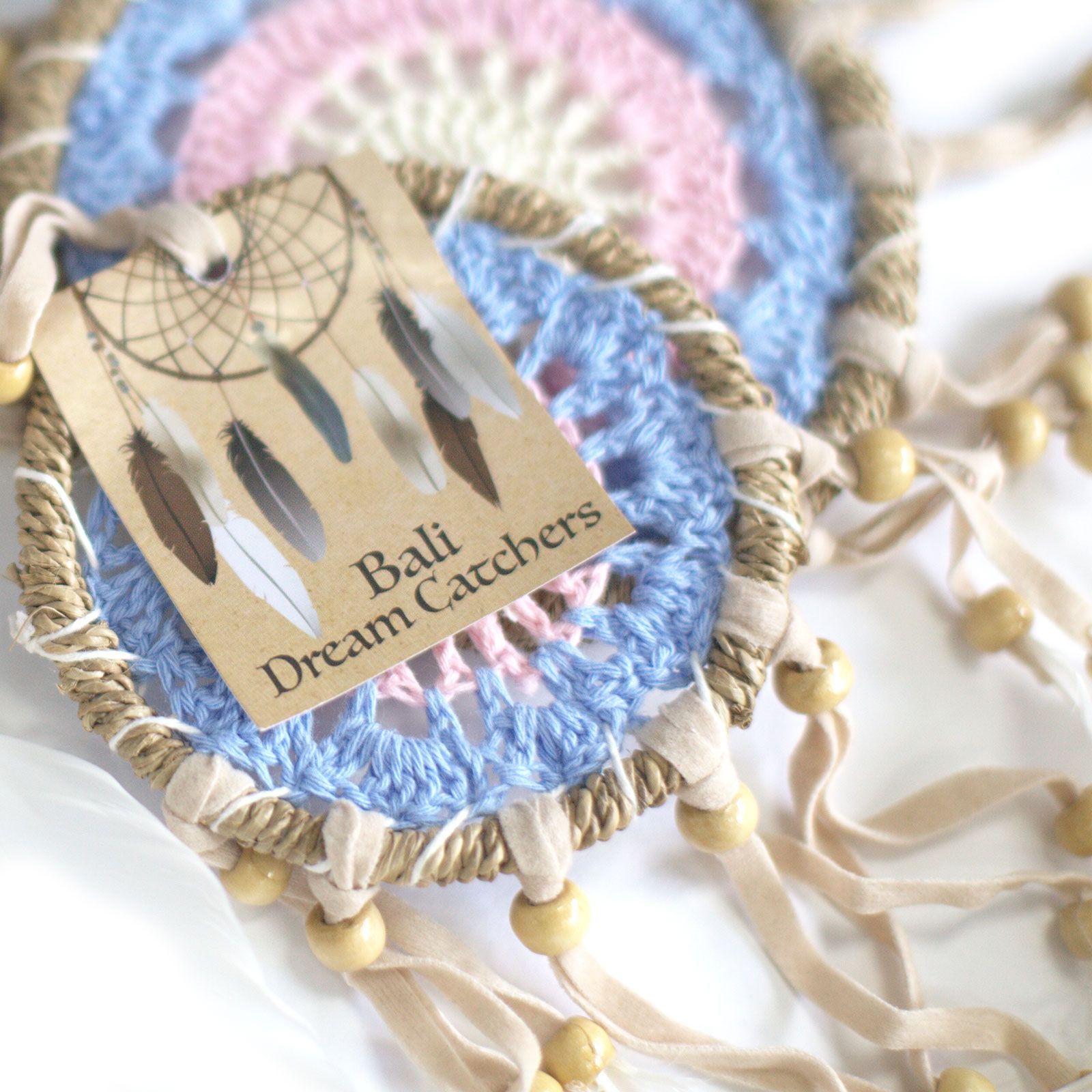 Atrapasueños-Macramé Rosa 16cm (Colores Surtidos) - Imagen 5