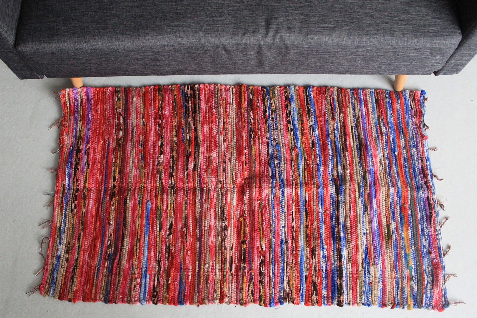 Alfombra de trapo medio - 128x75cm - Imagen 2