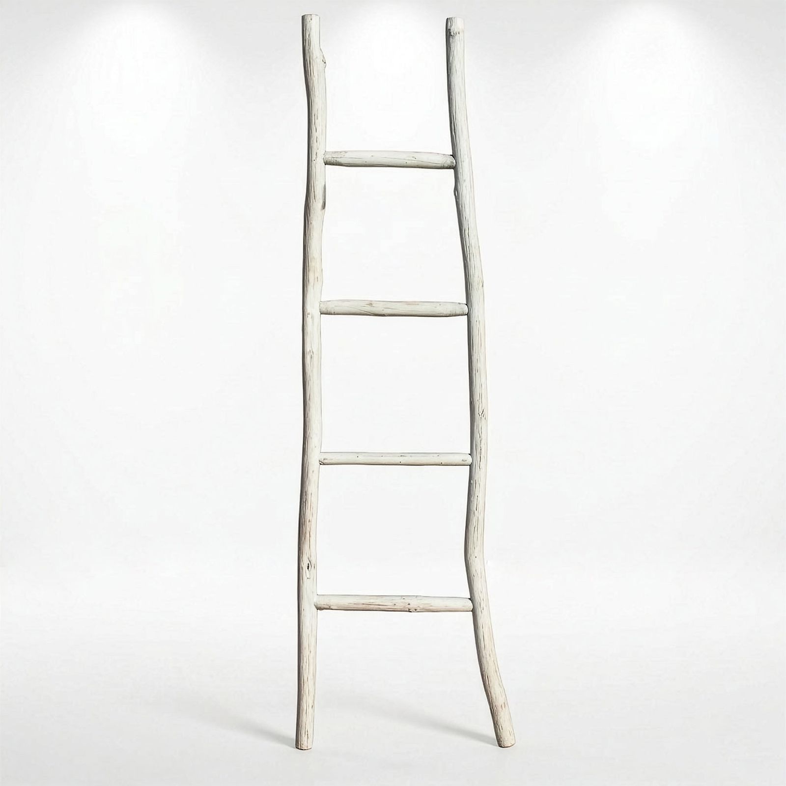 Gran escalera de madera Kemu - 1.5 m - acabado blanqueado - estilo japonés - Imagen 3