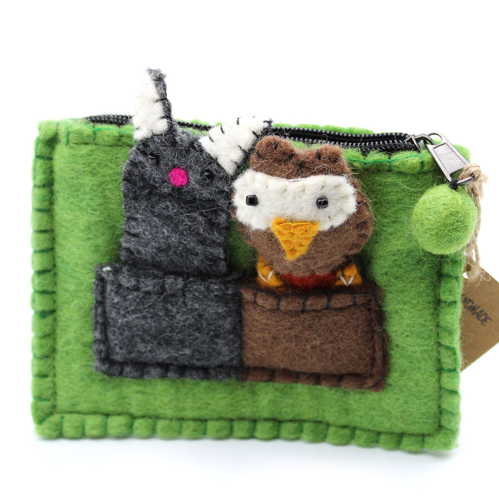 Bolsa con Marionetas de Dedo - Búho y Gatito - Imagen 2