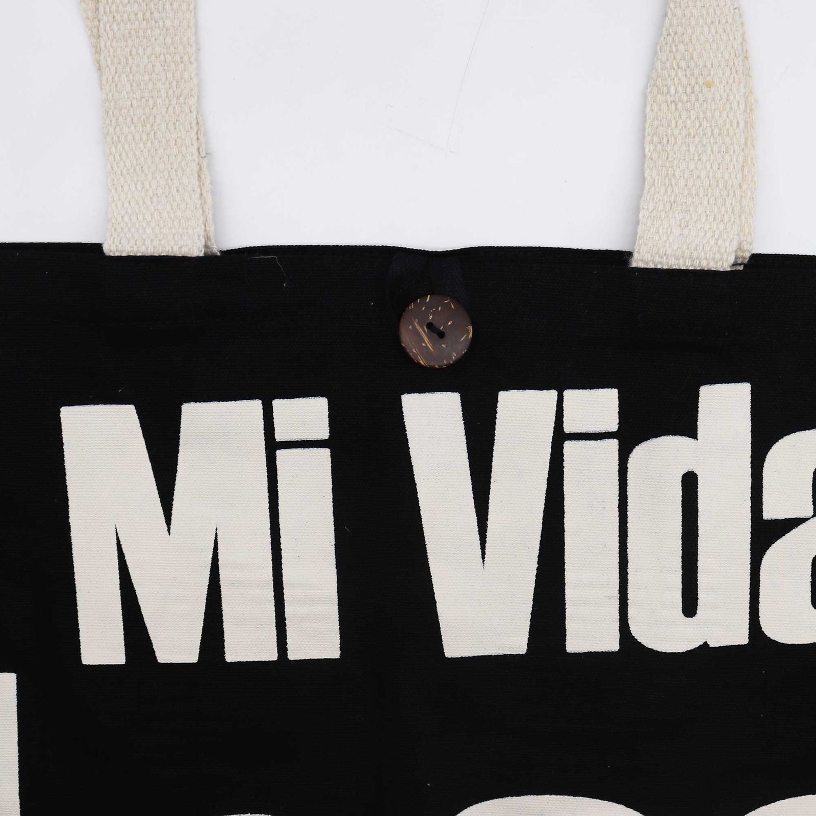 Bolso Básico Icónico - Mi Vida Loca - Negro natural 10 oz (36 x 43 x 10 cm) - Imagen 3