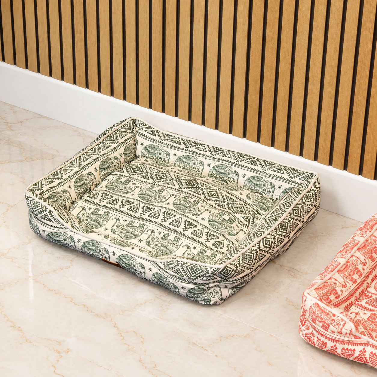 Paw Bed - Lucky Elephant - Verde - 60x50x14cm - Imagen 4