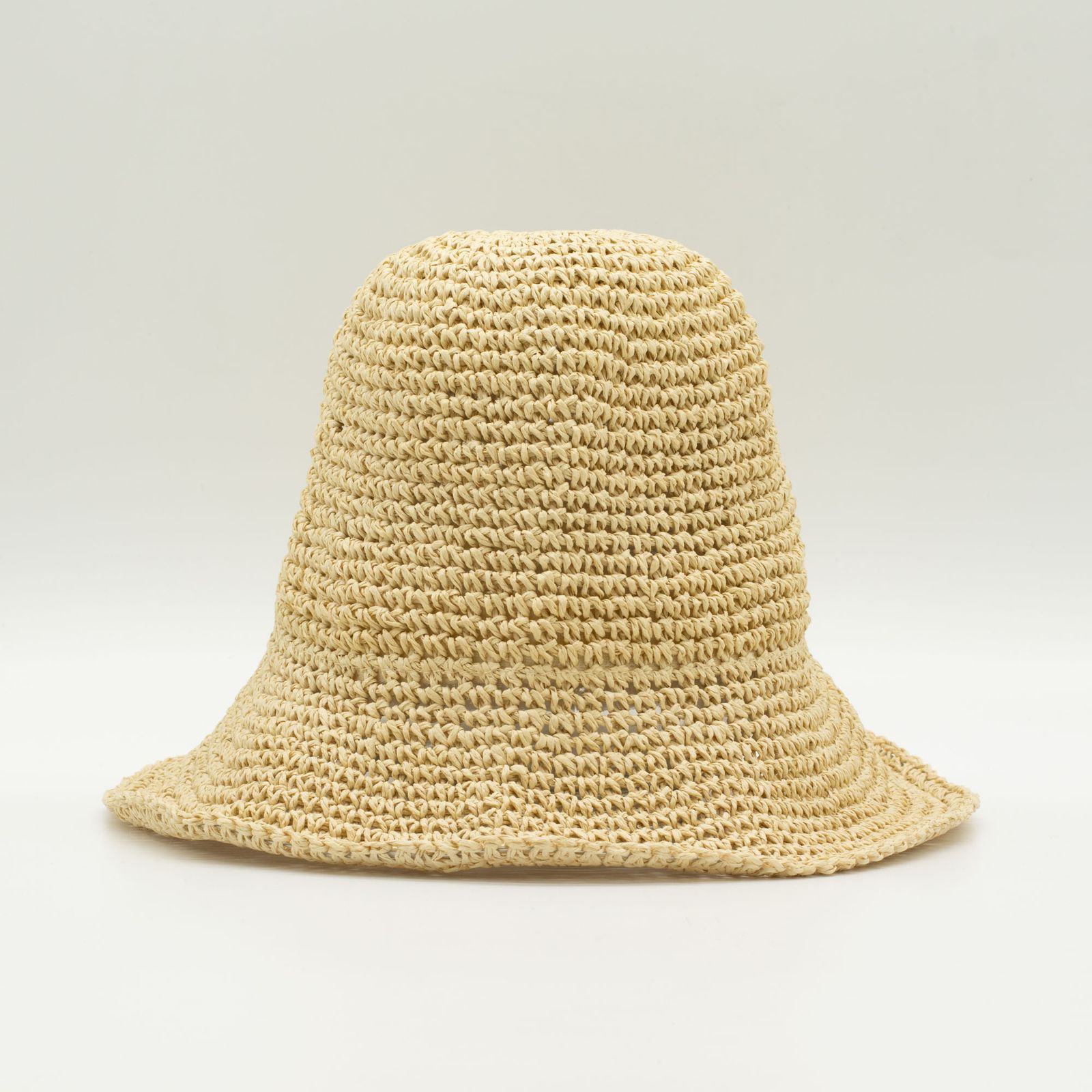 Sombrero de paja tipo floppy para el sol - beige natural - Imagen 2
