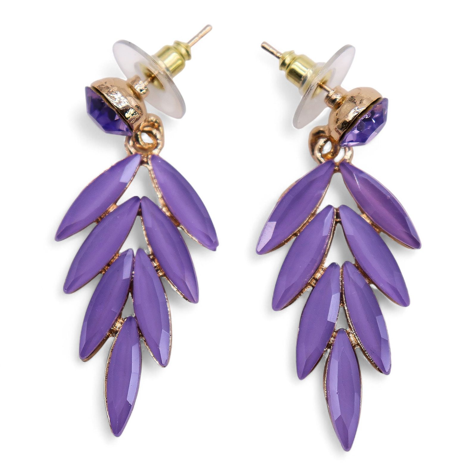 Pendientes de Cristal Vintage - Hadas - Lavanda - Imagen 2