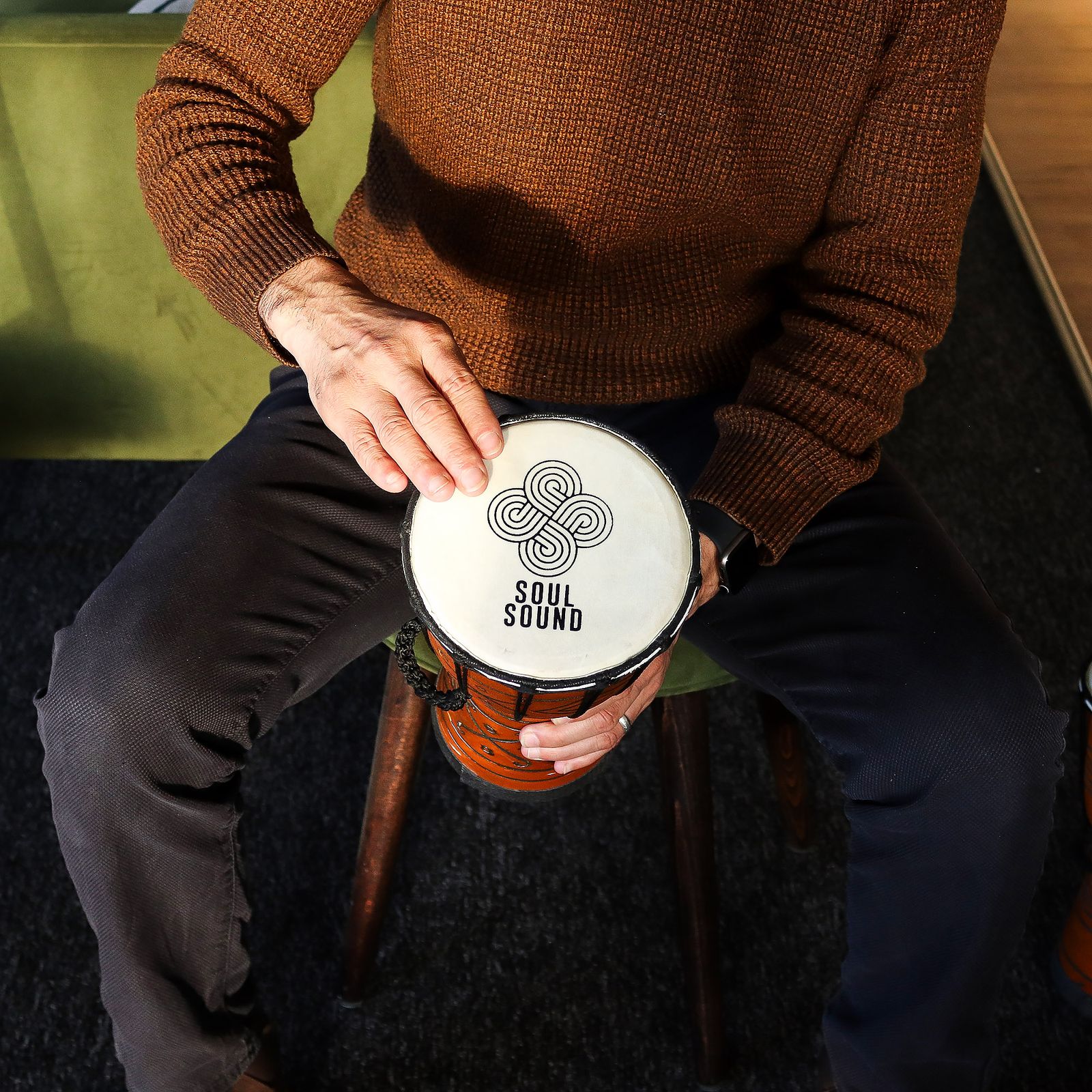 Tambor Pro Djembe Pequeño "Sonido del Alma" – Sonido Grave – 30 cm - Imagen 5