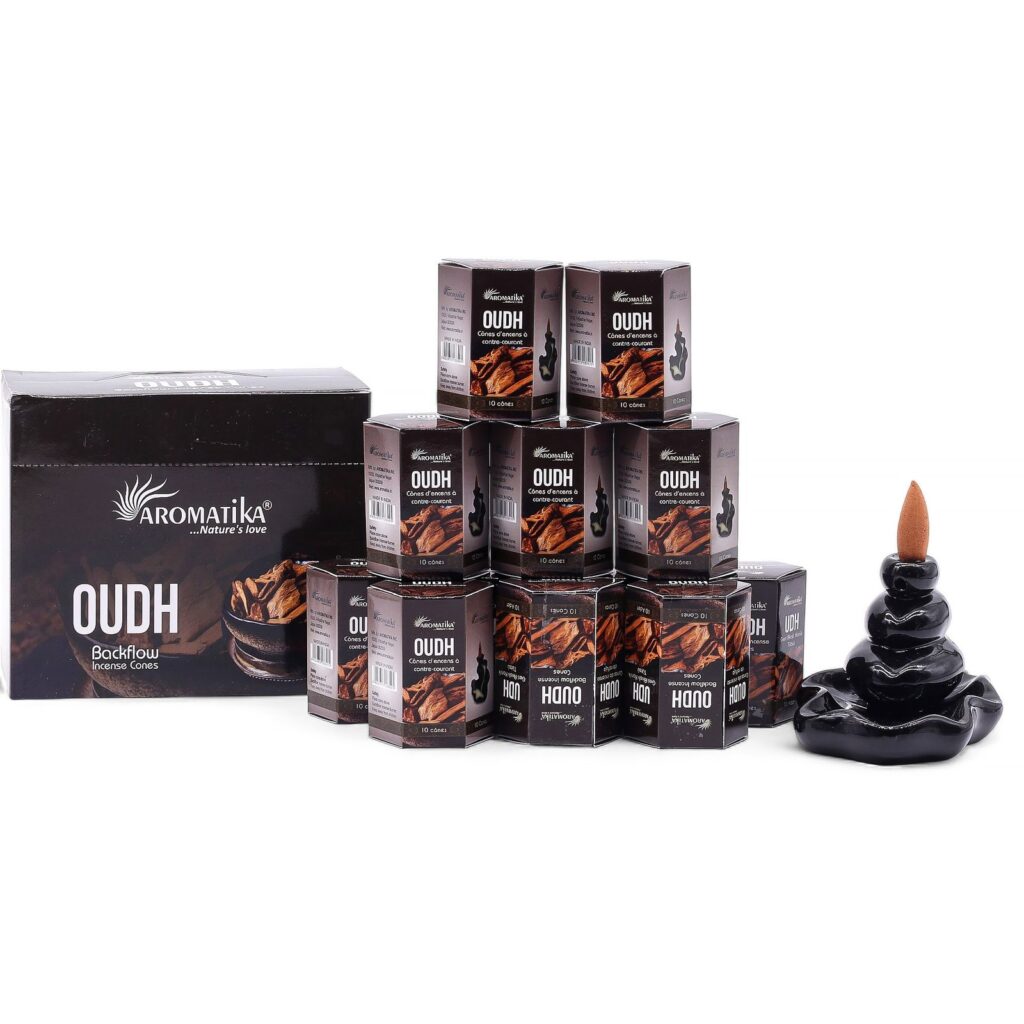 Paquete de 10 Incienso Masala Backflow - Oudh