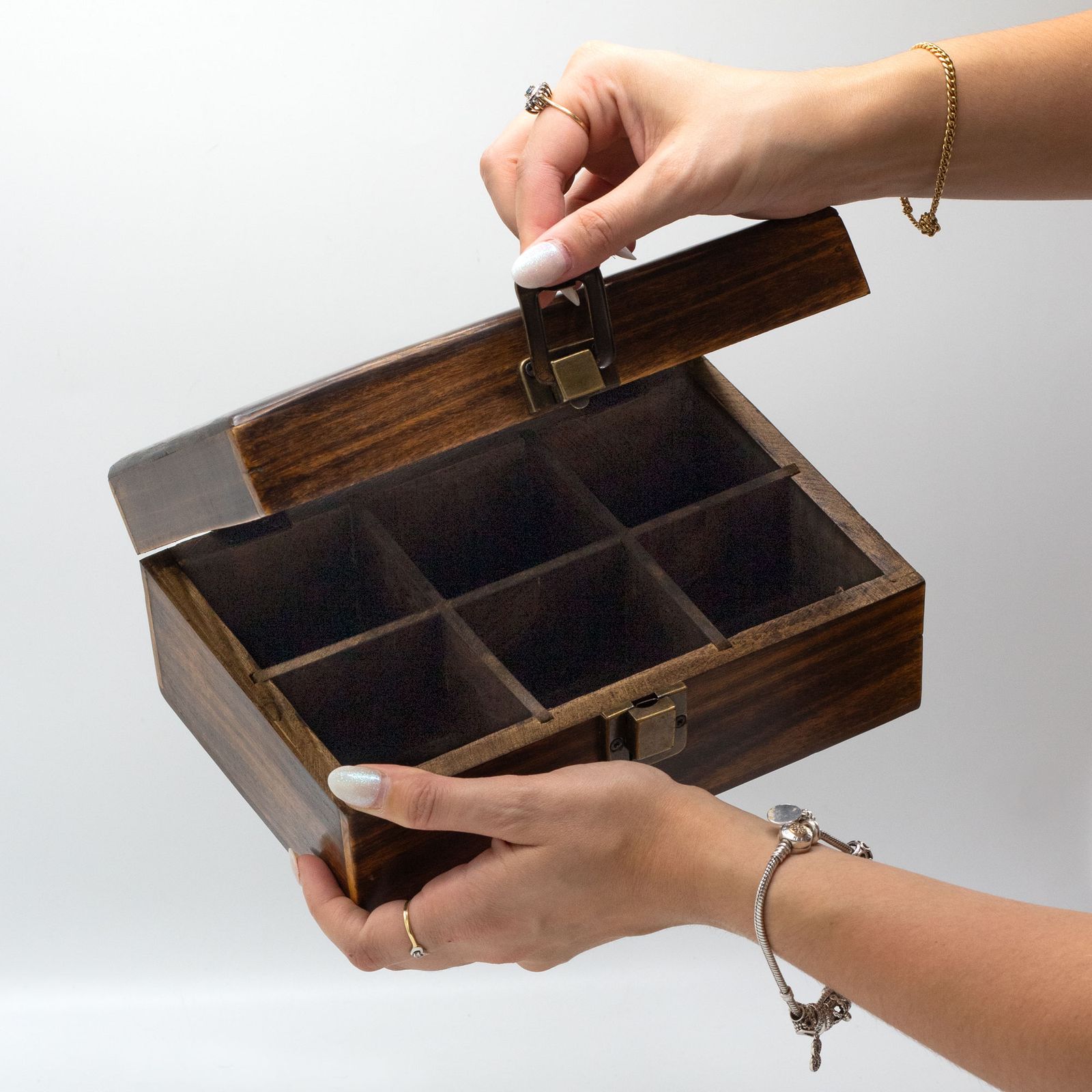 Caja de Té Tallada (9 compartimentos) - Imagen 2