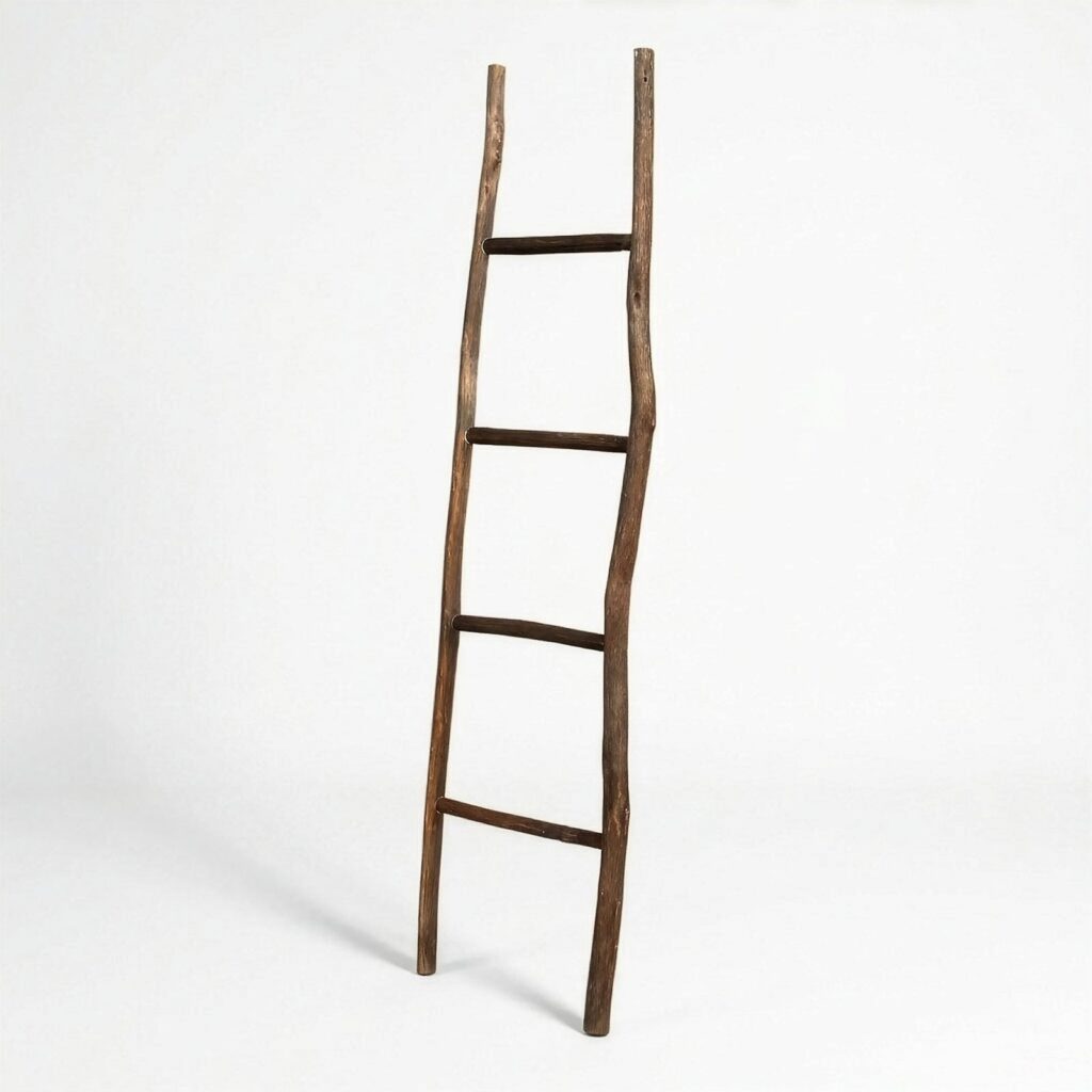 Escalera de Madera Kemu Grande - 1.5m - Chocolate - Estilo japonés