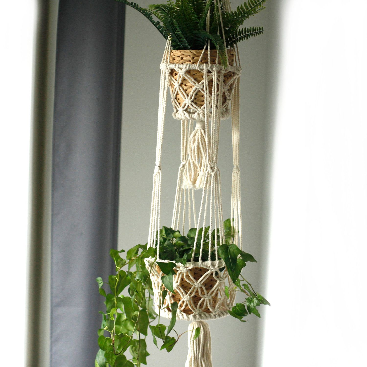 Macetero de Macrame - Doble - Imagen 6
