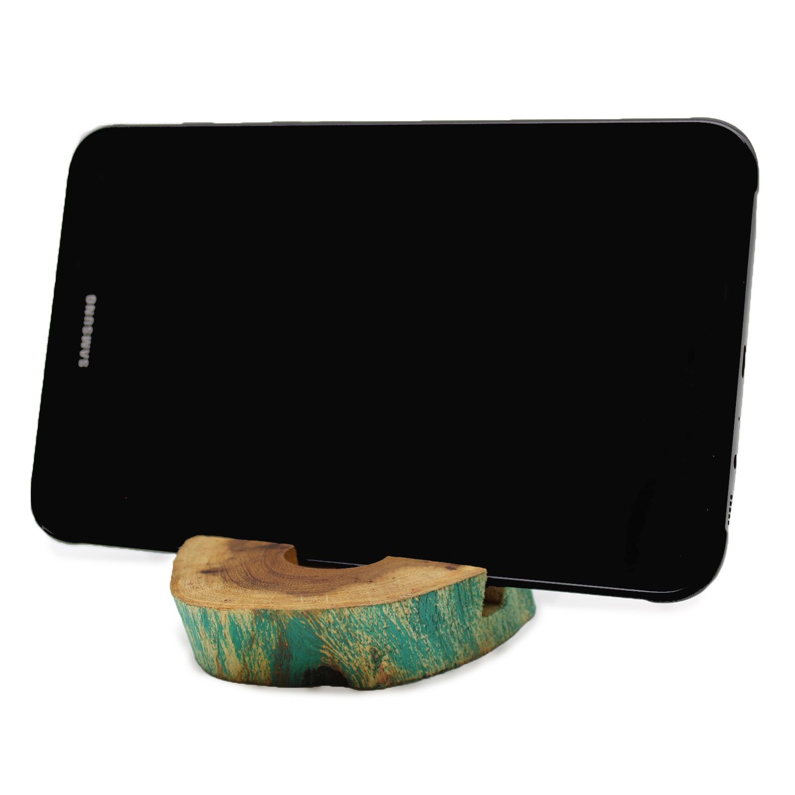 Lrg Gamal Wood Phone Holder - Greenwash - Imagen 3
