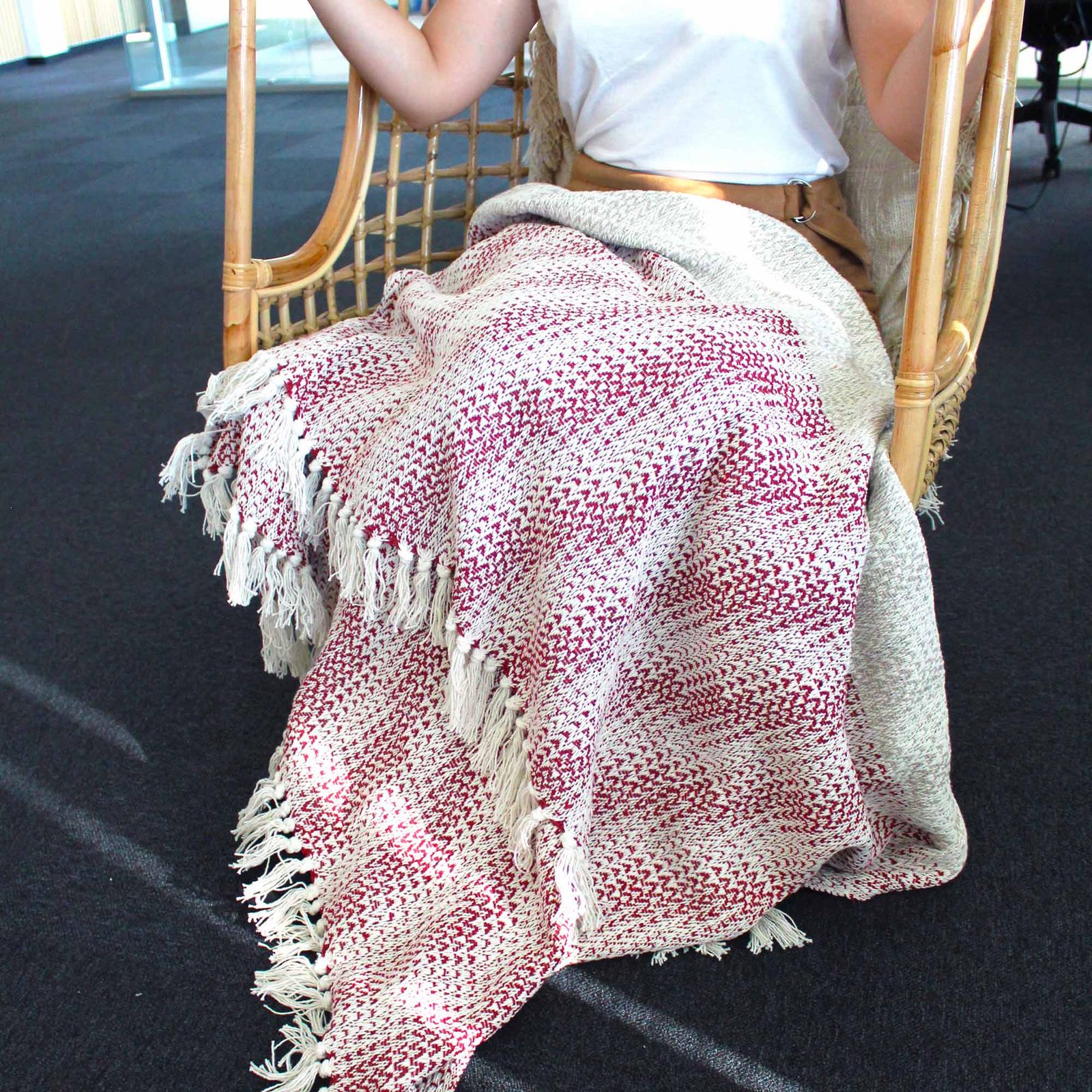 Mantas boho de confort - Ruby a dos tonos - Imagen 2