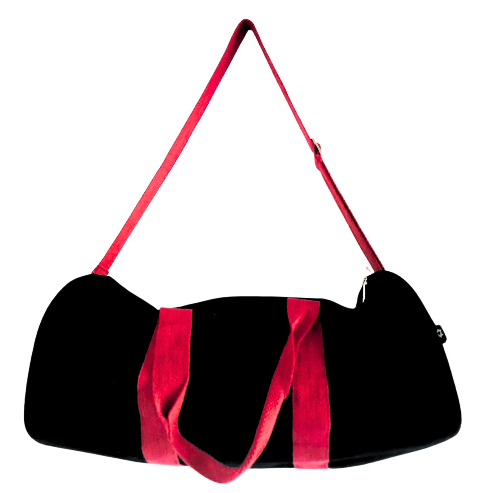 Bolsa de deporte - Negro - Asa rosa cereza - Imagen 2