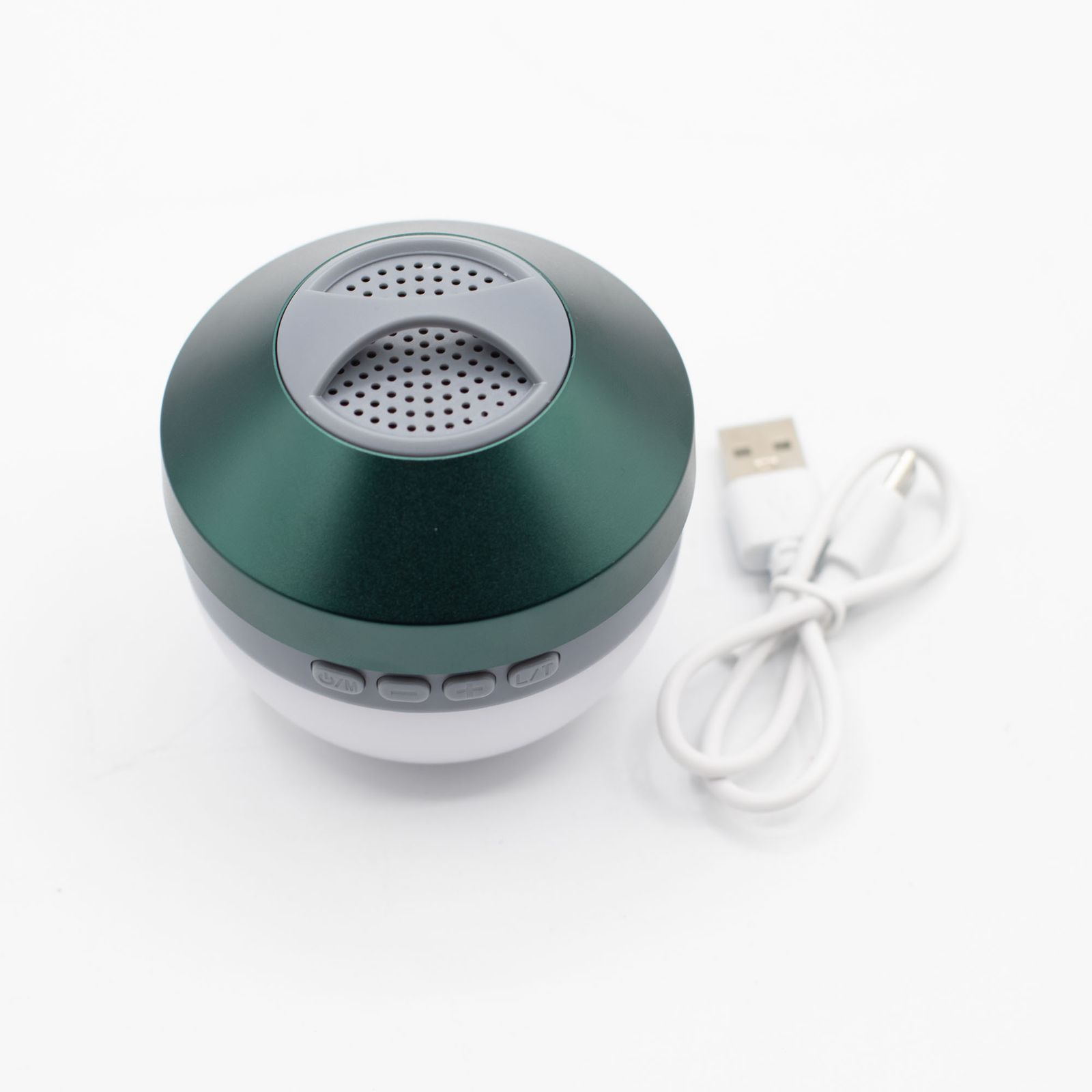 Lámpara colgante verde para acampar y mini altavoz - Imagen 4