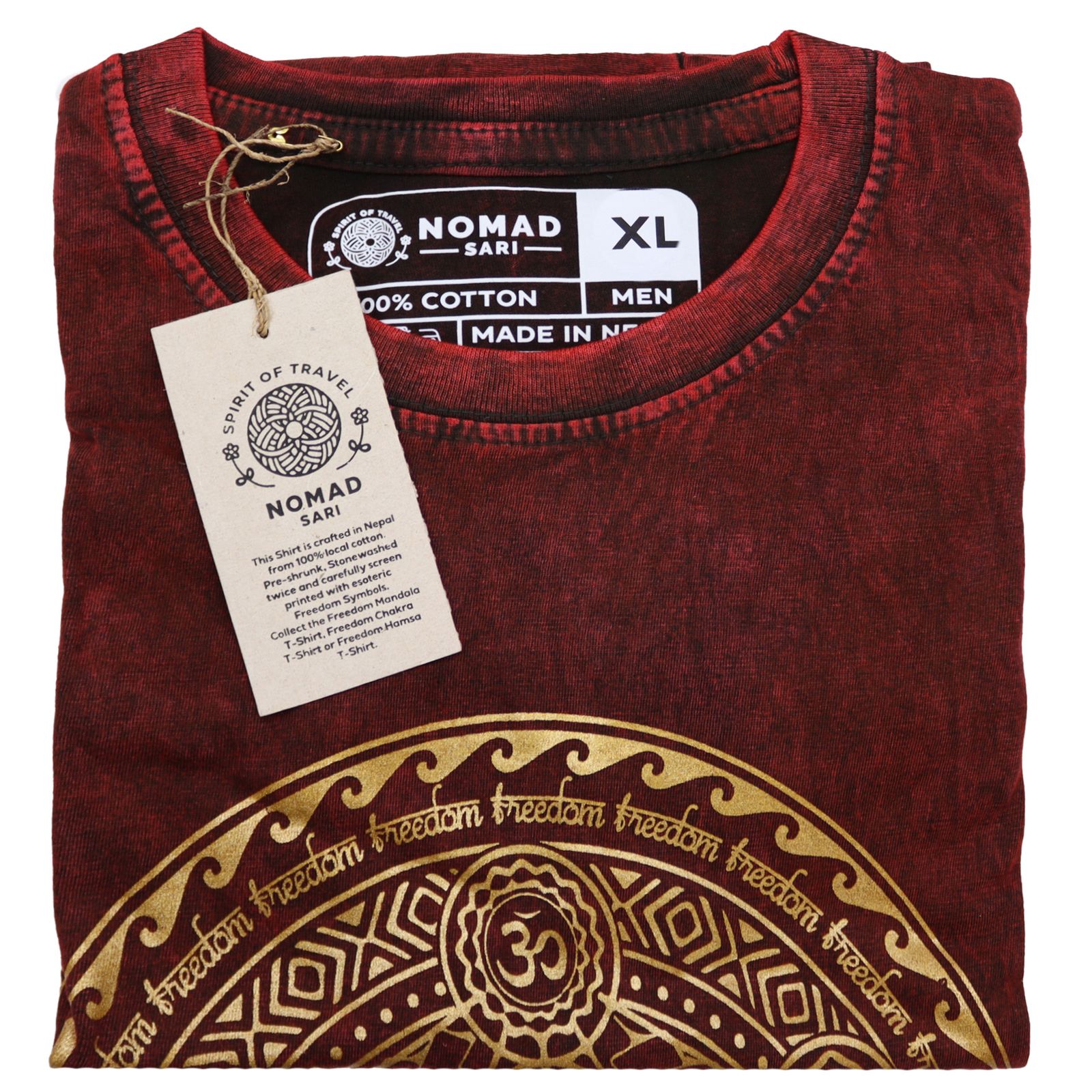 Camiseta Nomad Sari Extra Grande - Chakra - Granate - Imagen 2