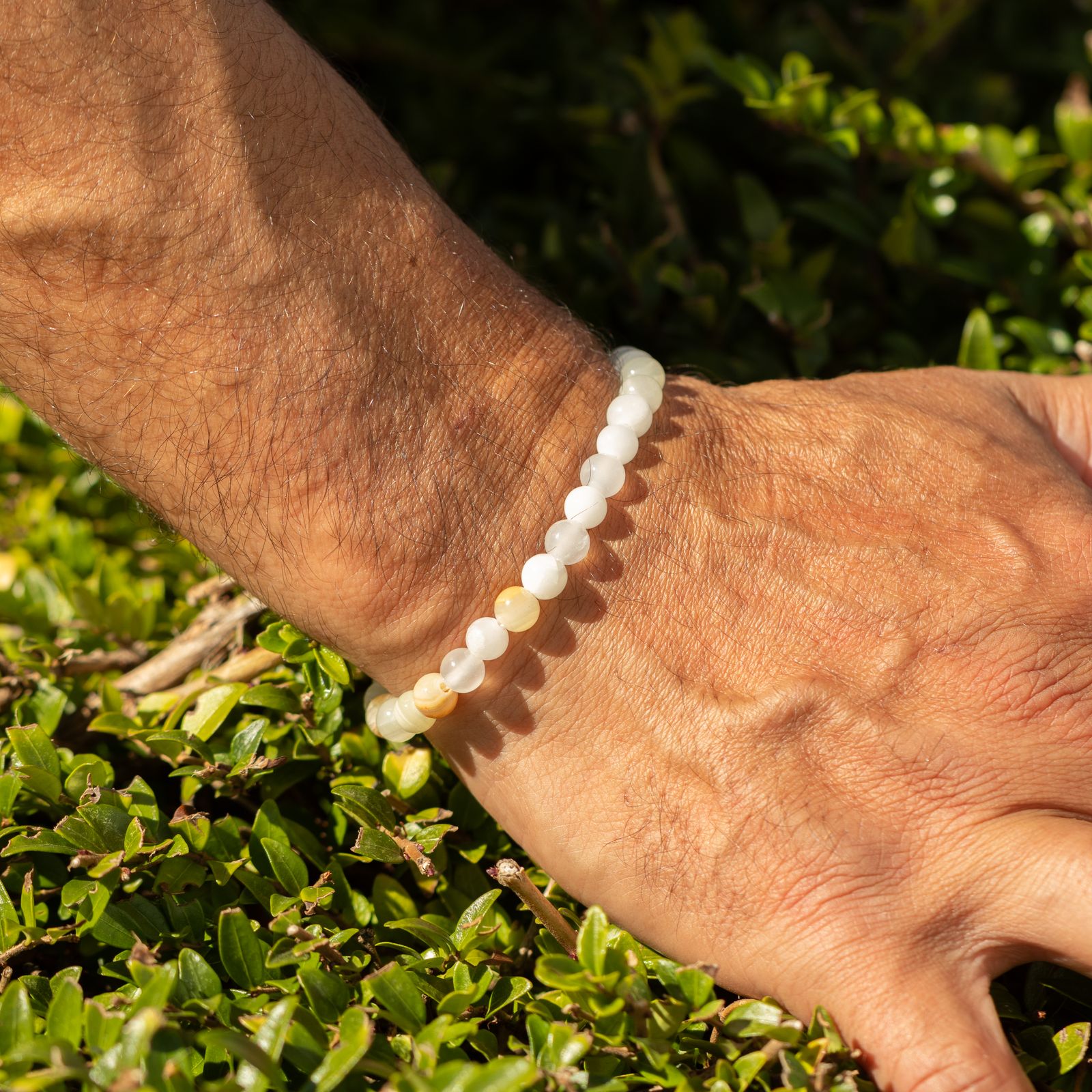 Mini Pulsera de Poder (17 cm x 6 mm) - Jade de la Luna - Imagen 5