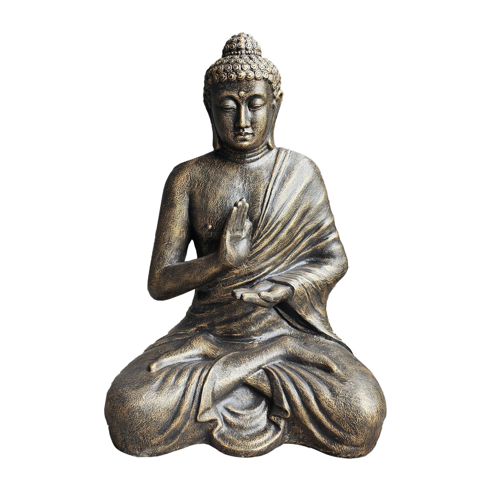 Gran Buda de Oro Antiguo Meditación en Estupa - 1.5m - Imagen 2