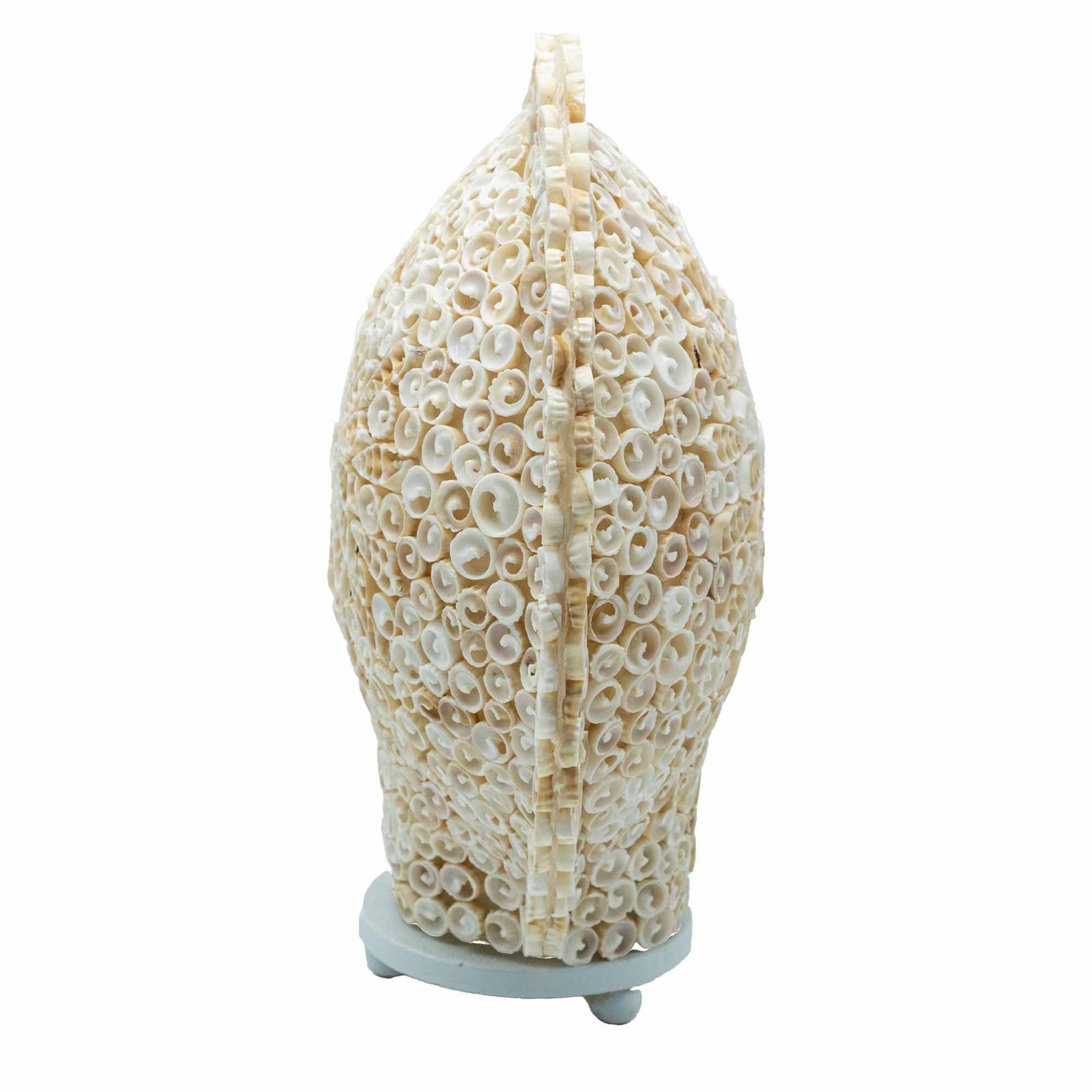 Lámpara Boho de Conchas Marinas - Concha Redonda Grande - 30 cm - Imagen 6