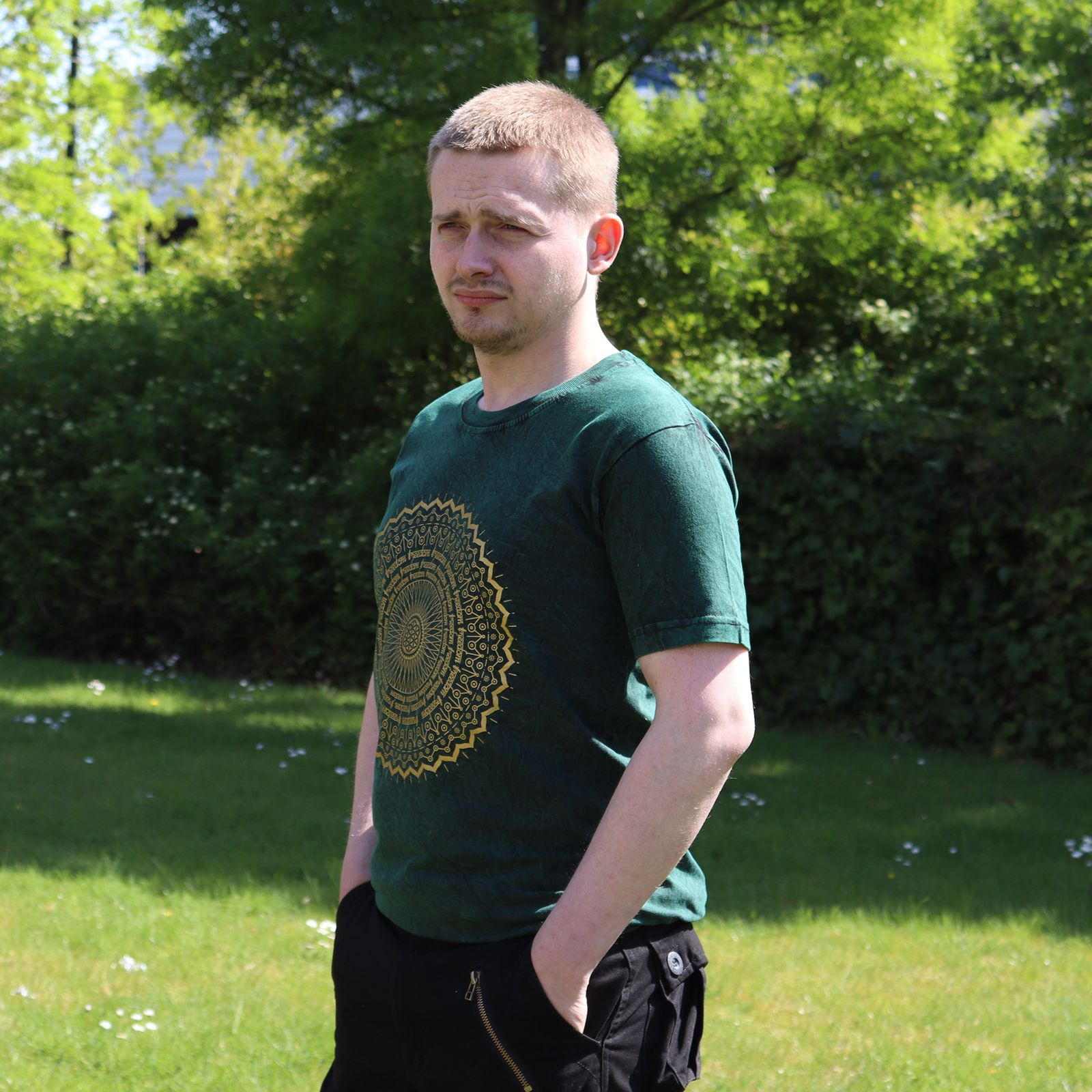 Camiseta Nomad Sari Pequeña - Mandala - Verde - Imagen 2